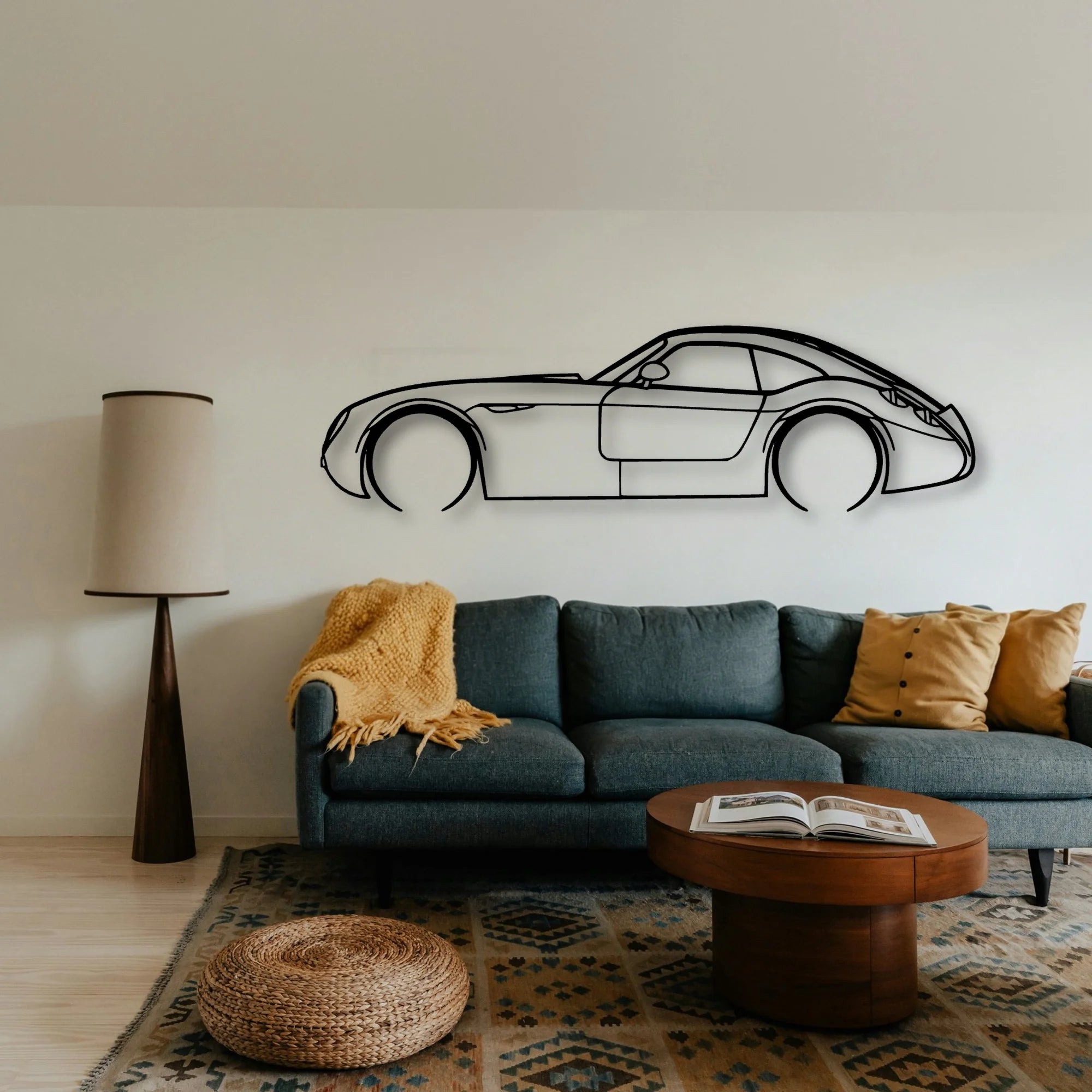 GT MF4 Classic Silhouette Metal Wall Art - Tinvibe
