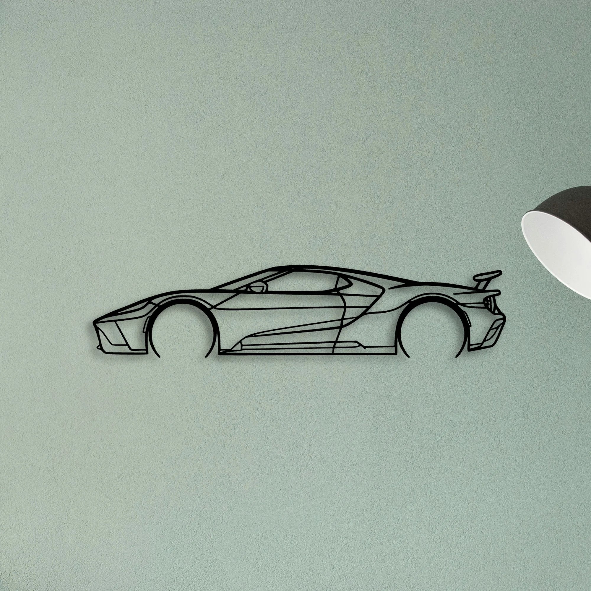 GT MK2 3 Classic Silhouette Metal Wall Art - Tinvibe