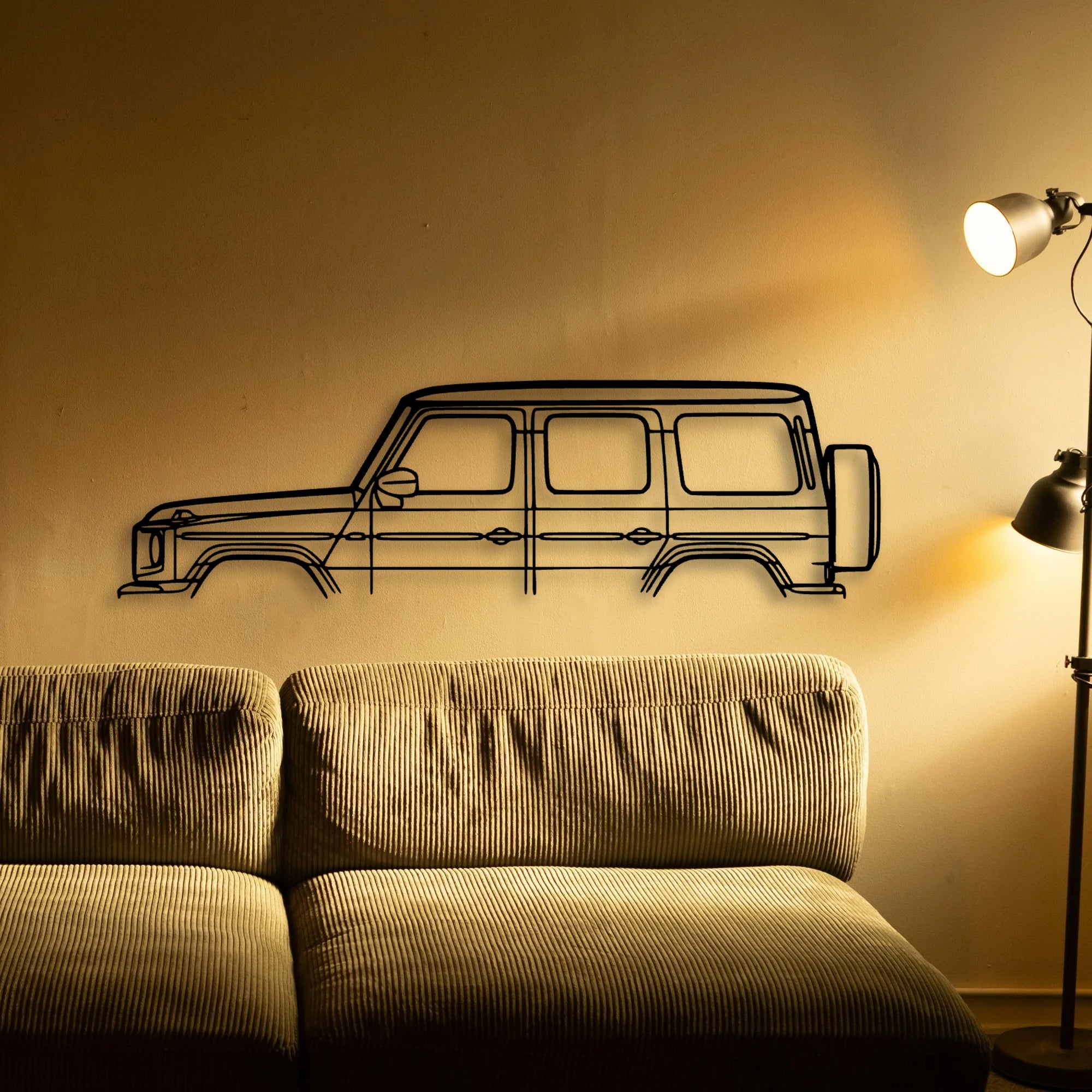 G Class Classic Silhouette Metal Wall Art - Tinvibe