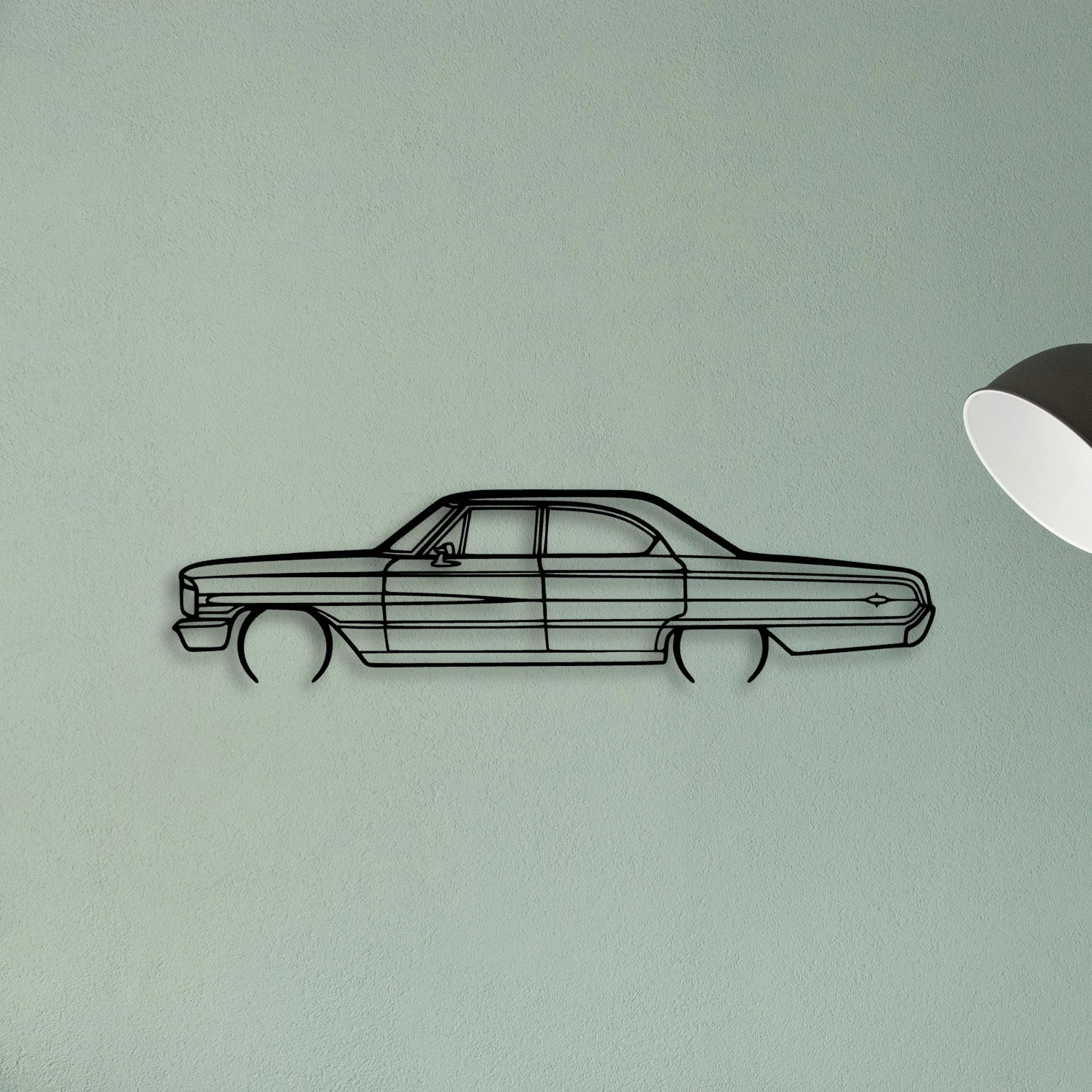 Galaxie 500XL Classic Silhouette Metal Wall Art - Tinvibe