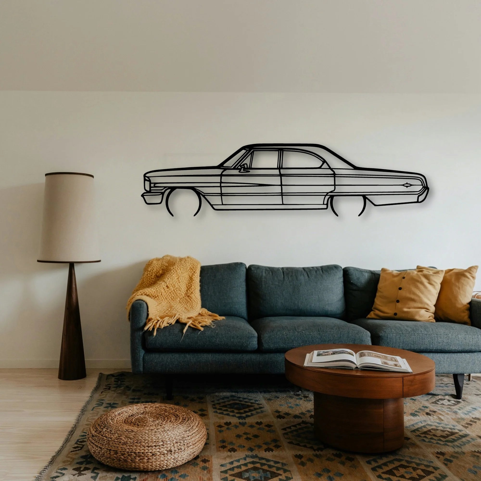 Galaxie 500XL Classic Silhouette Metal Wall Art - Tinvibe