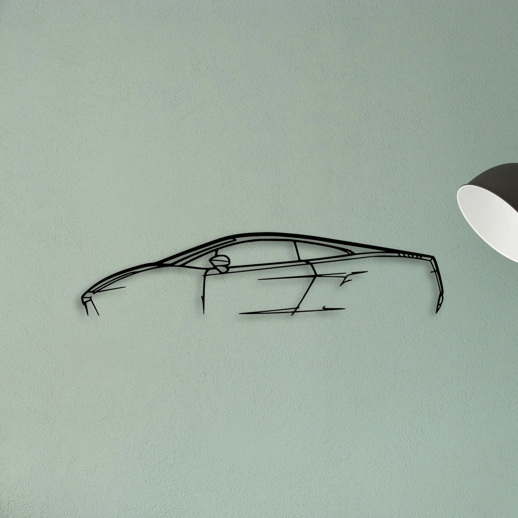 Gallardo Classic Silhouette Metal Wall Art - Tinvibe