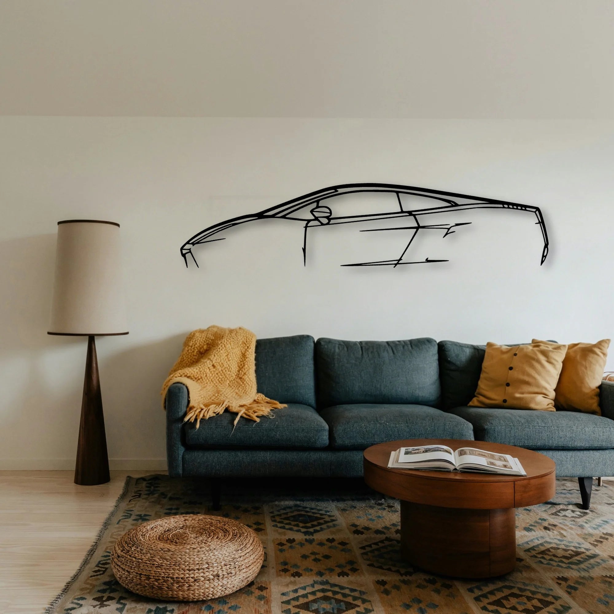 Gallardo Classic Silhouette Metal Wall Art - Tinvibe