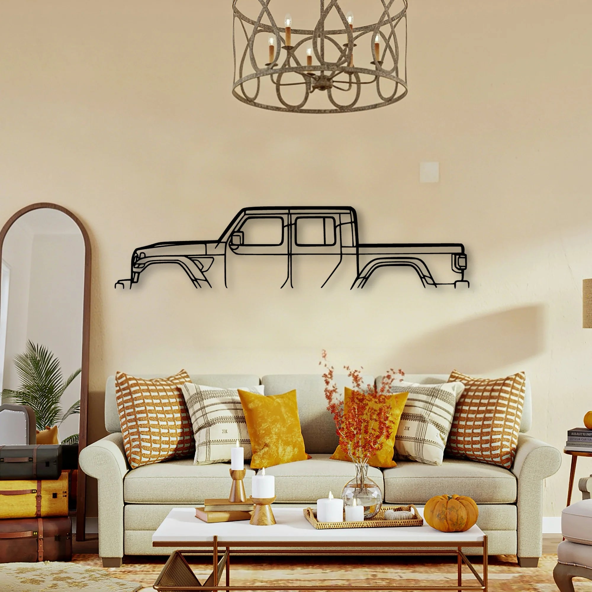 Gladiator Mojave Classic Silhouette Metal Wall Art - Tinvibe