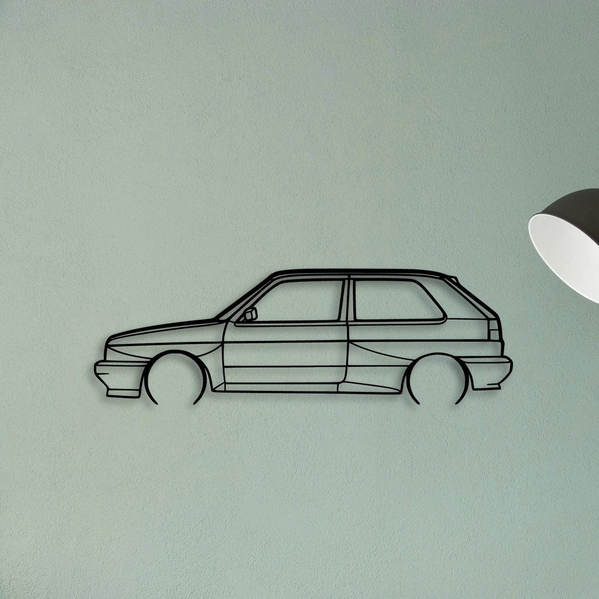Golf Rallye Classic Silhouette Metal Wall Art - Tinvibe