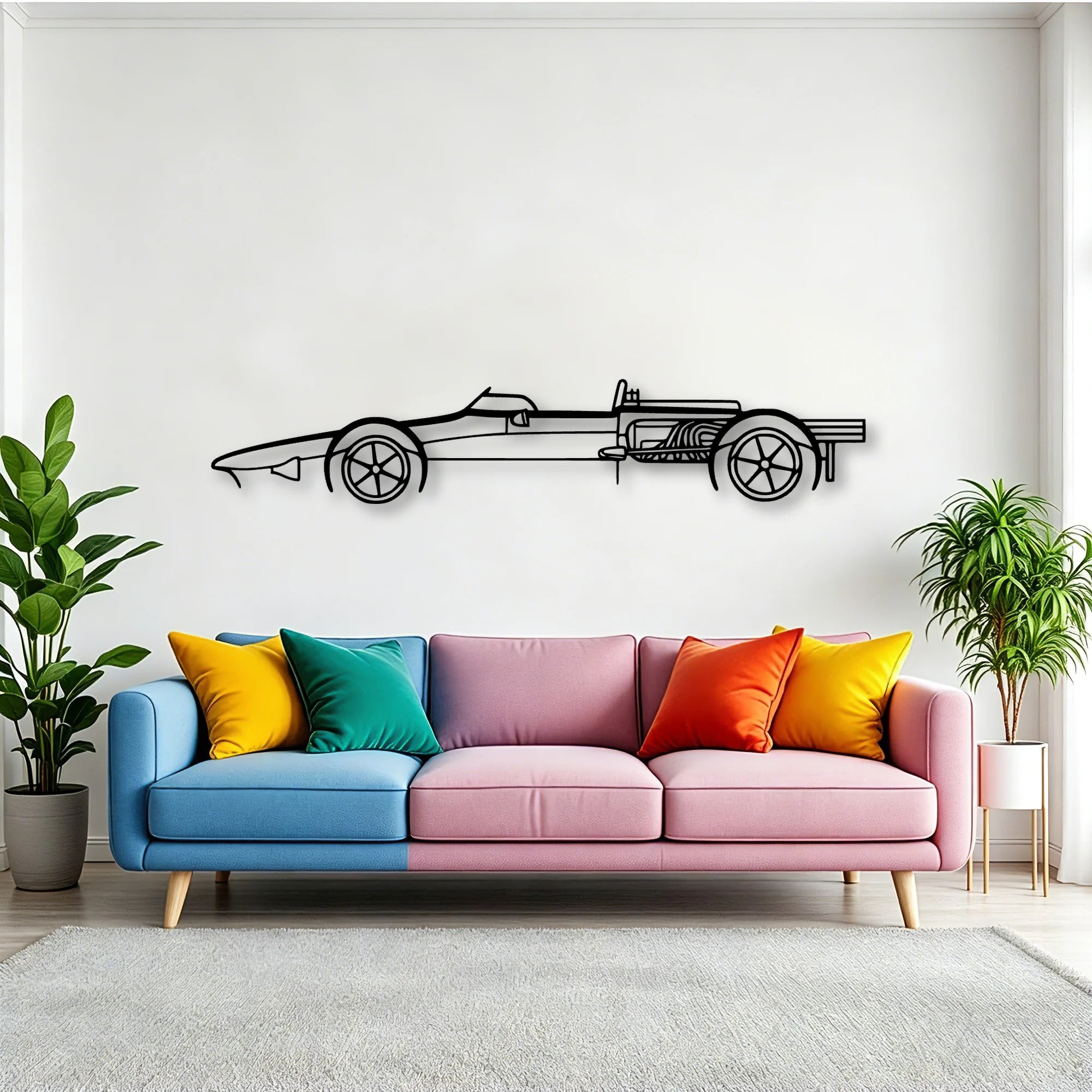 Gurney Eagle 1967 2 Classic Silhouette Metal Wall Art - Tinvibe
