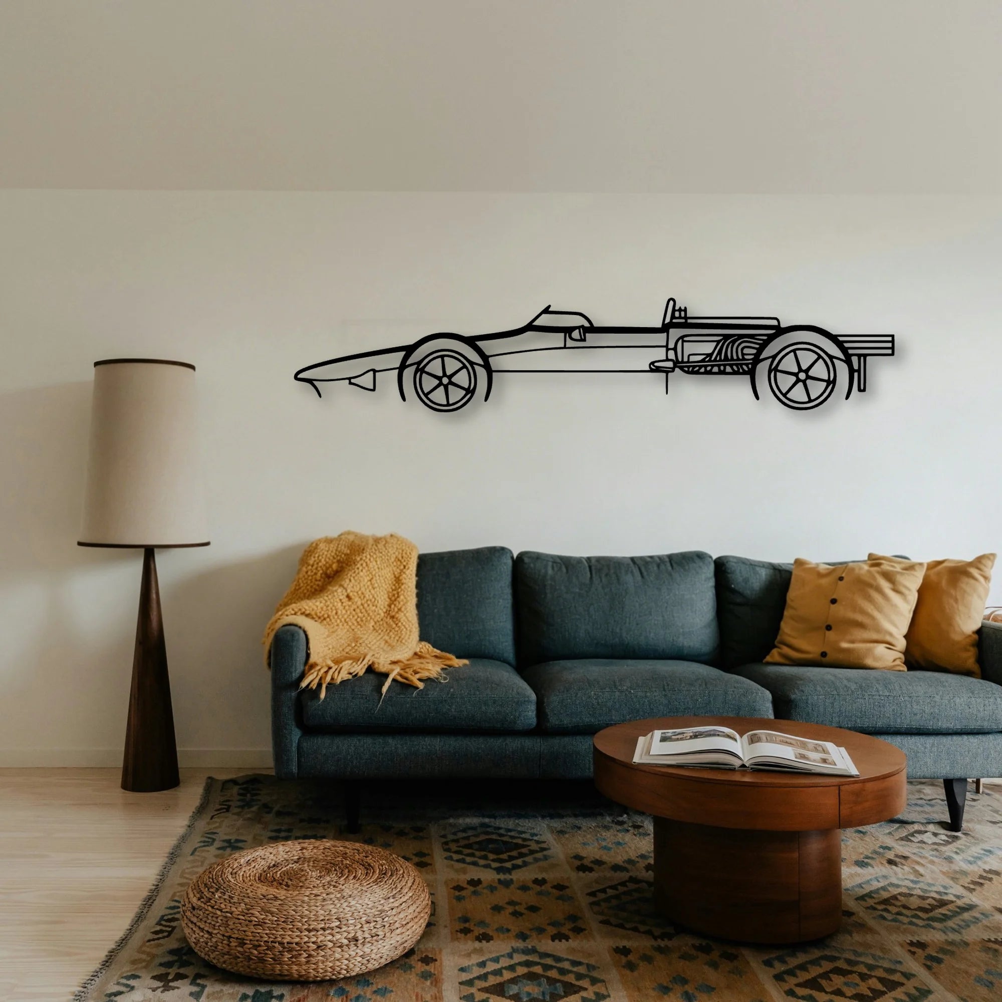 Gurney Eagle 1967 2 Classic Silhouette Metal Wall Art - Tinvibe