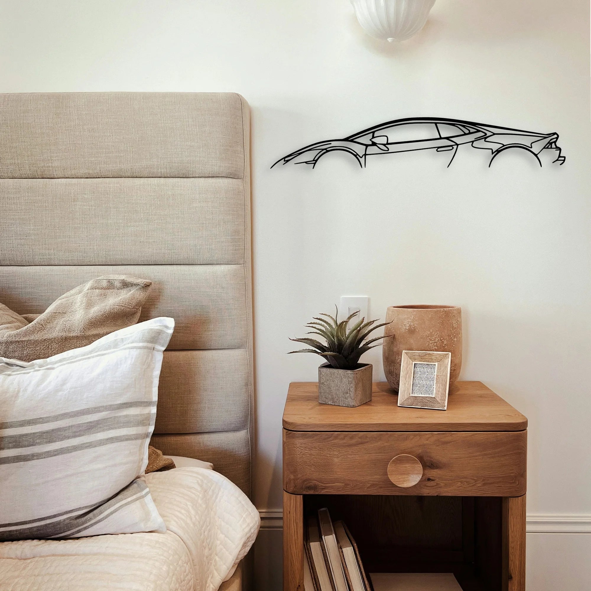 Huracan EVO 2021 Classic Silhouette Metal Wall Art - Tinvibe