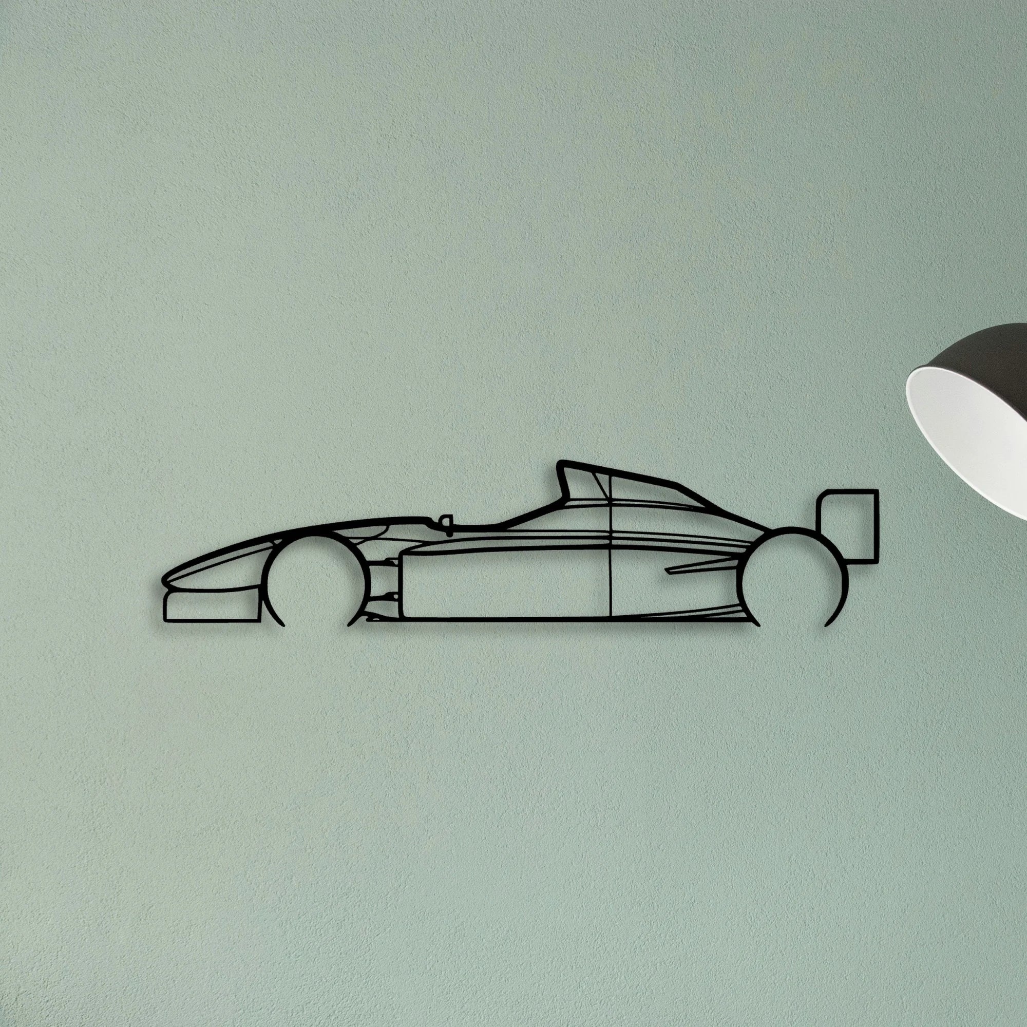 Lola T96 Classic Silhouette Metal Wall Art - Tinvibe