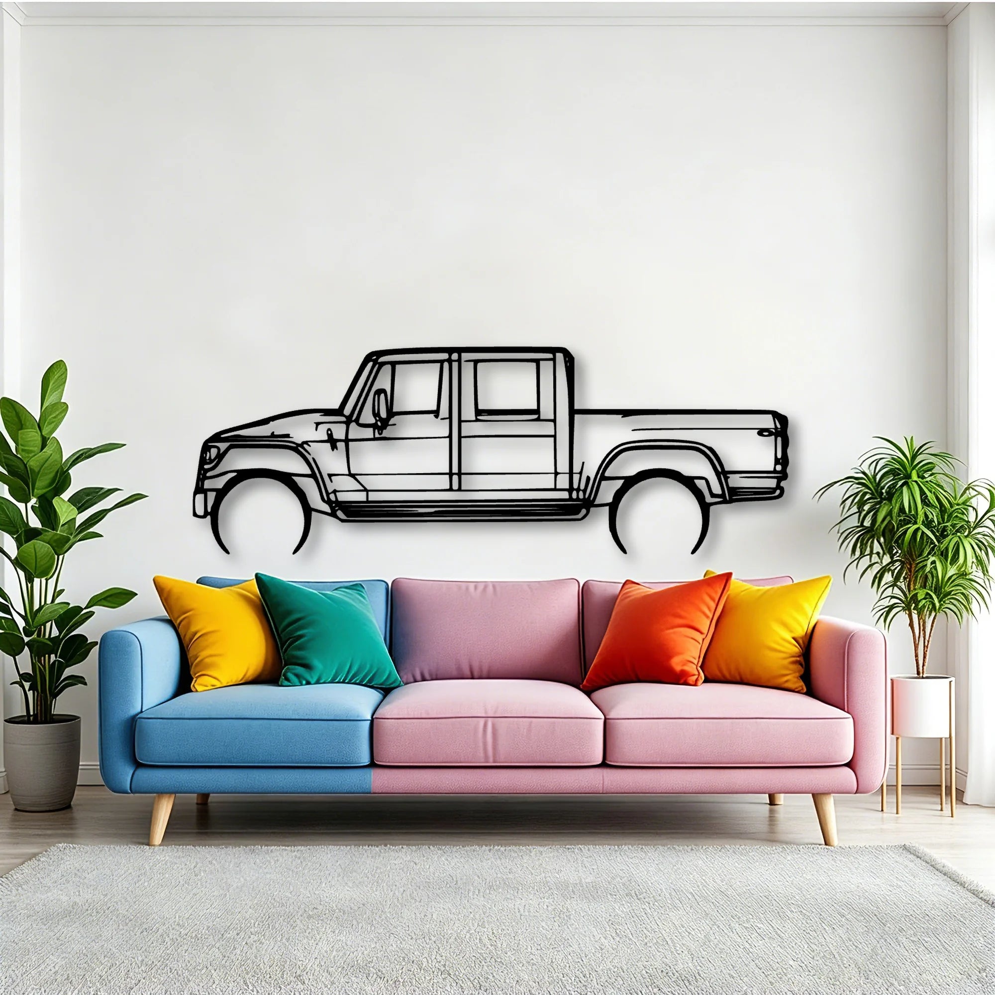 MXT Classic Silhouette Metal Wall Art - Tinvibe