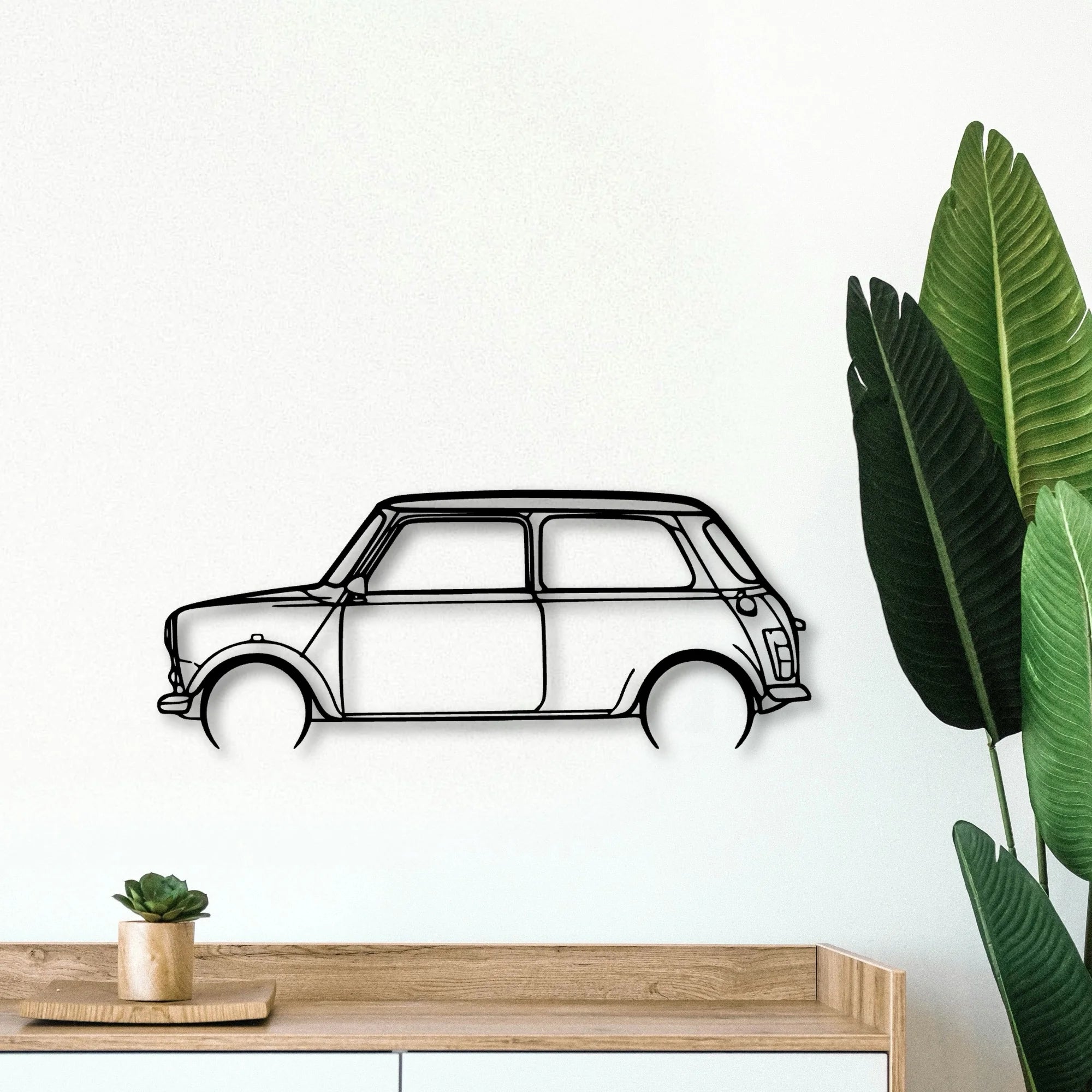 Mini 1995 Classic Silhouette Metal Wall Art - Tinvibe