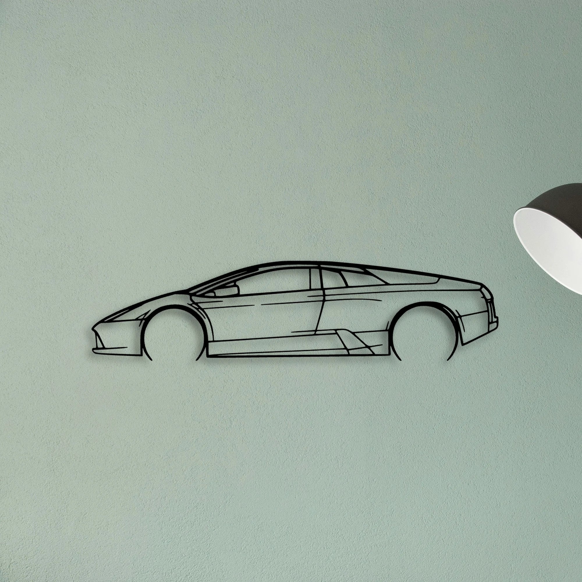 Murcielago 2 Classic Silhouette Metal Wall Art - Tinvibe