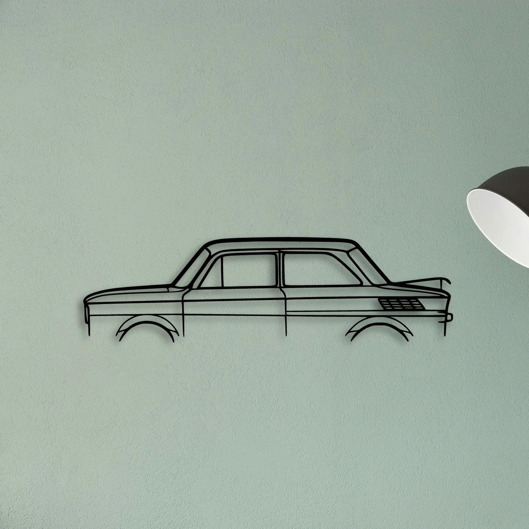 NSU TT 1972 Classic Silhouette Metal Wall Art - Tinvibe
