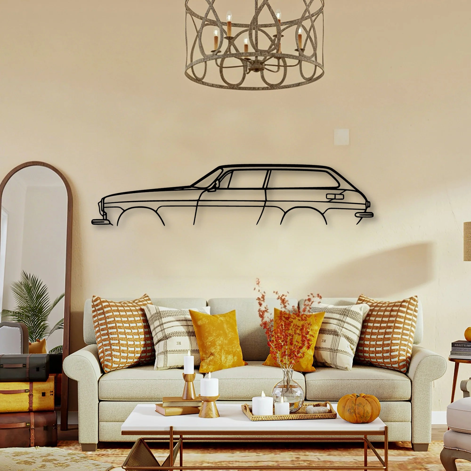 P1800 ES 1972 Classic Silhouette Metal Wall Art - Tinvibe