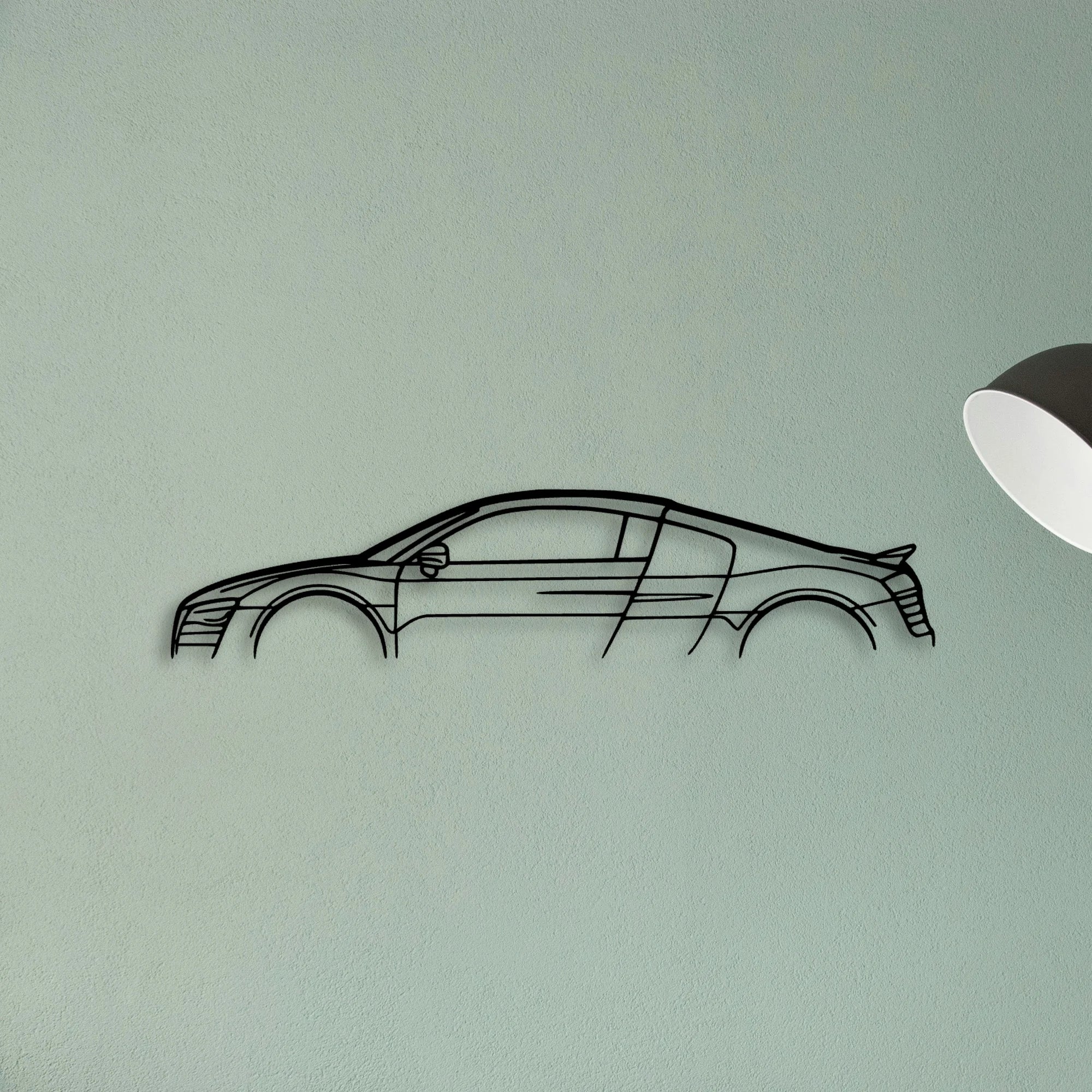 R8 LMX 2015 Classic Silhouette Metal Wall Art - Tinvibe