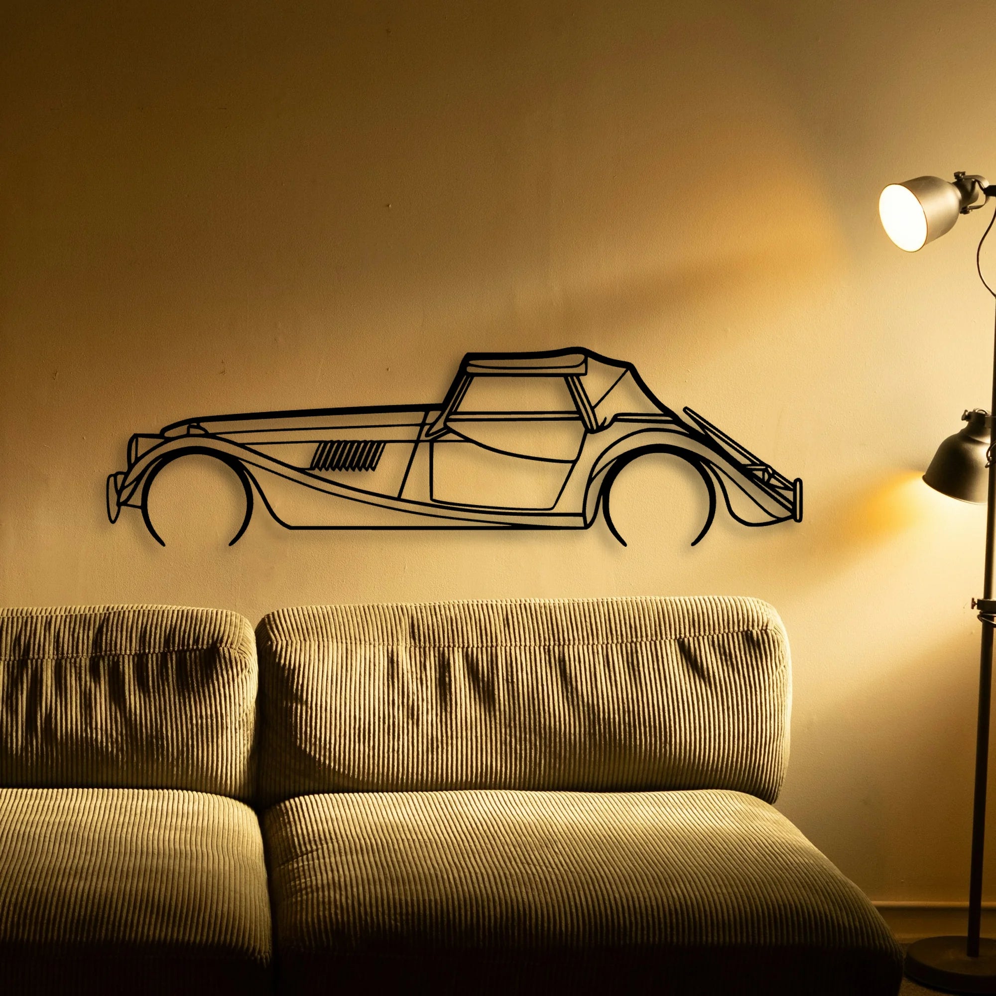 ROADSTER 2015 Classic Silhouette Metal Wall Art - Tinvibe