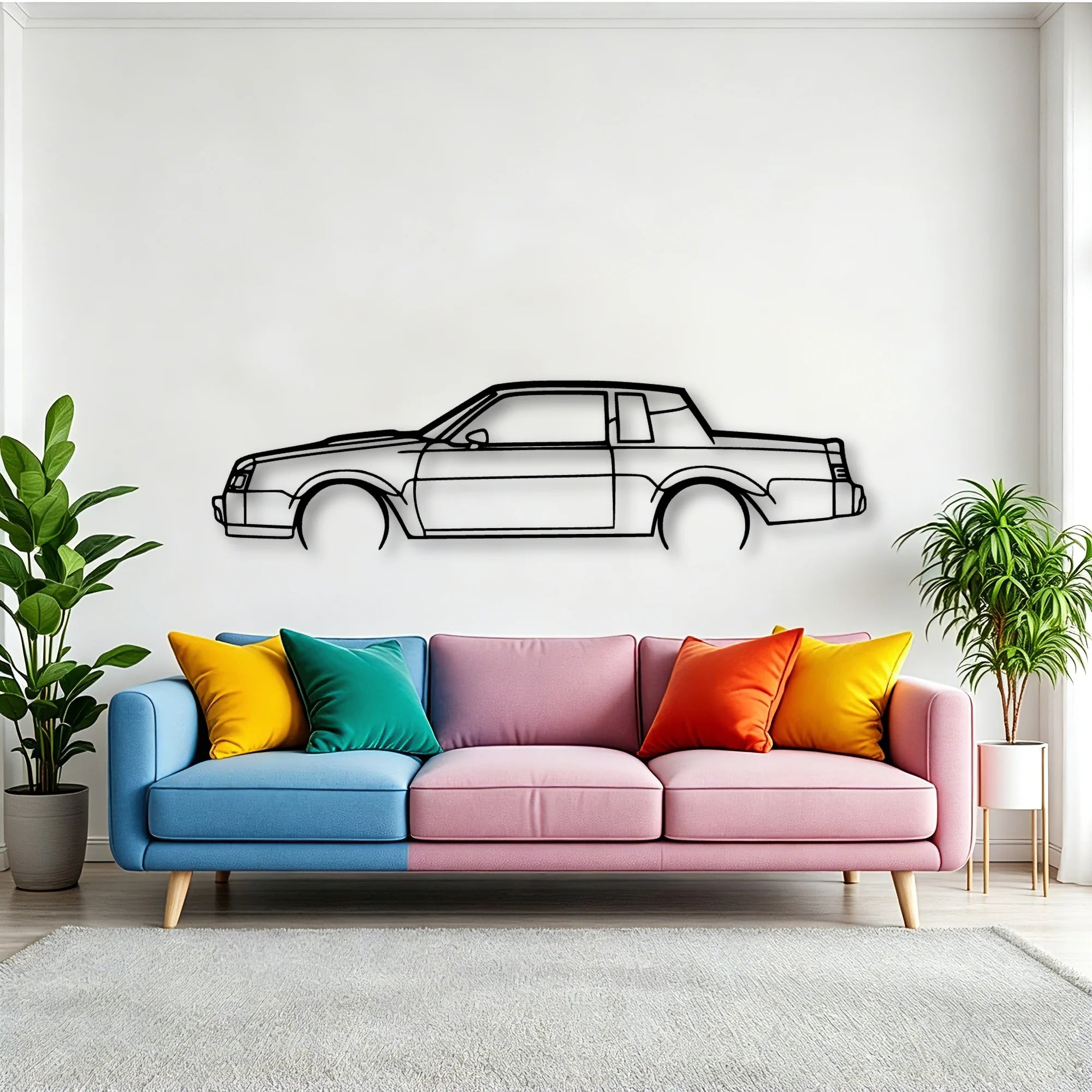 Regal GN 1987 2 Classic Silhouette Metal Wall Art - Tinvibe