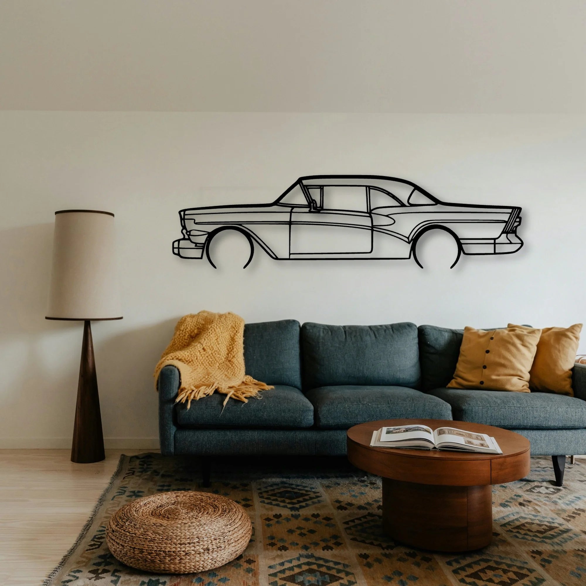 RIV 1957 Classic Silhouette Metal Wall Art - Tinvibe