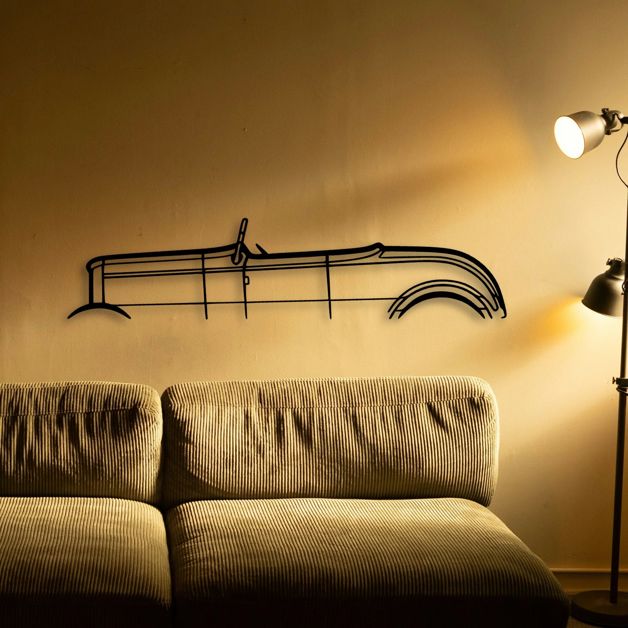 Roadster 1932 2 Classic Silhouette Metal Wall Art - Tinvibe
