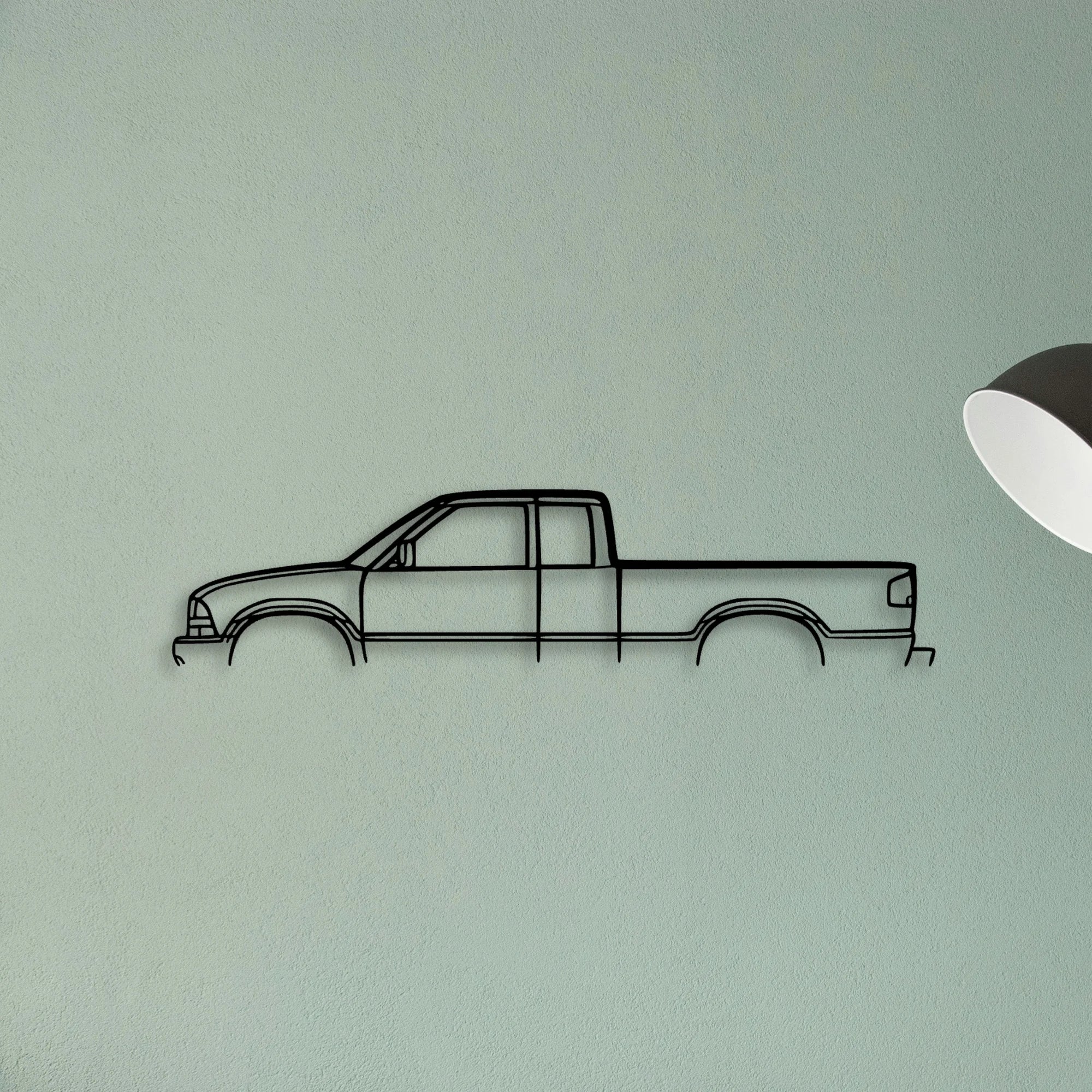 S10 2001 Classic Silhouette Metal Wall Art - Tinvibe