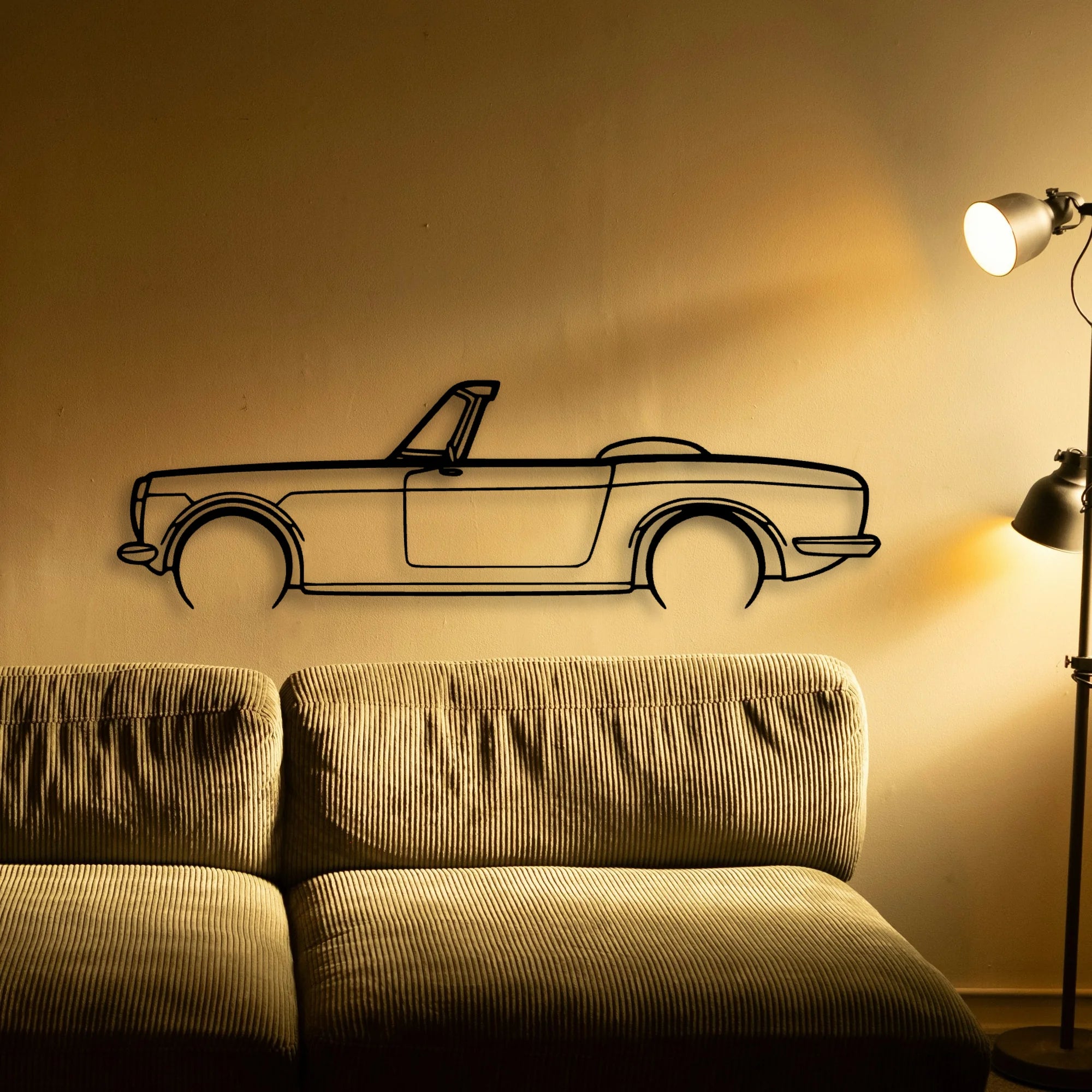 S600 1965 Classic Silhouette Metal Wall Art - Tinvibe