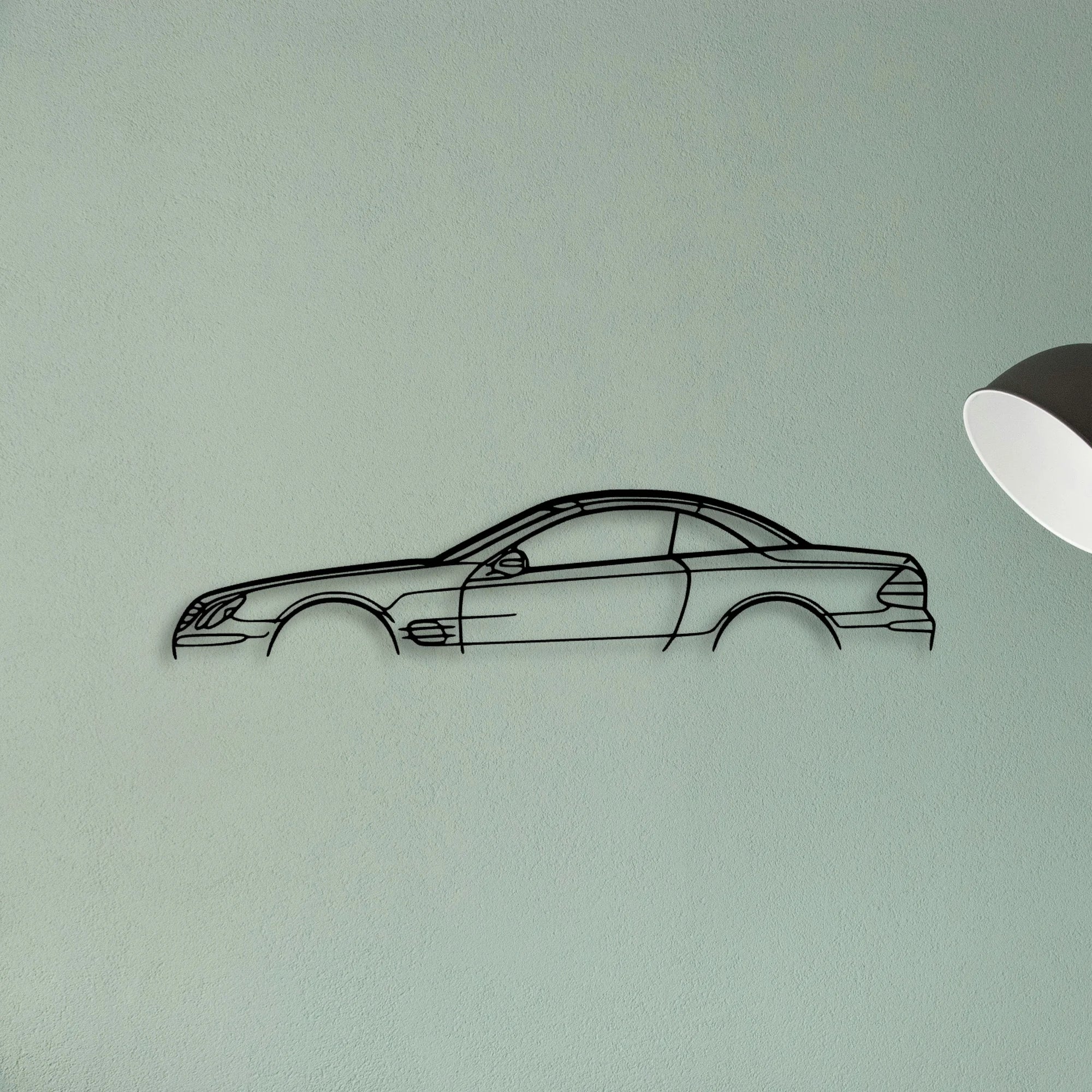 SL55 2004 2 Classic Silhouette Metal Wall Art - Tinvibe