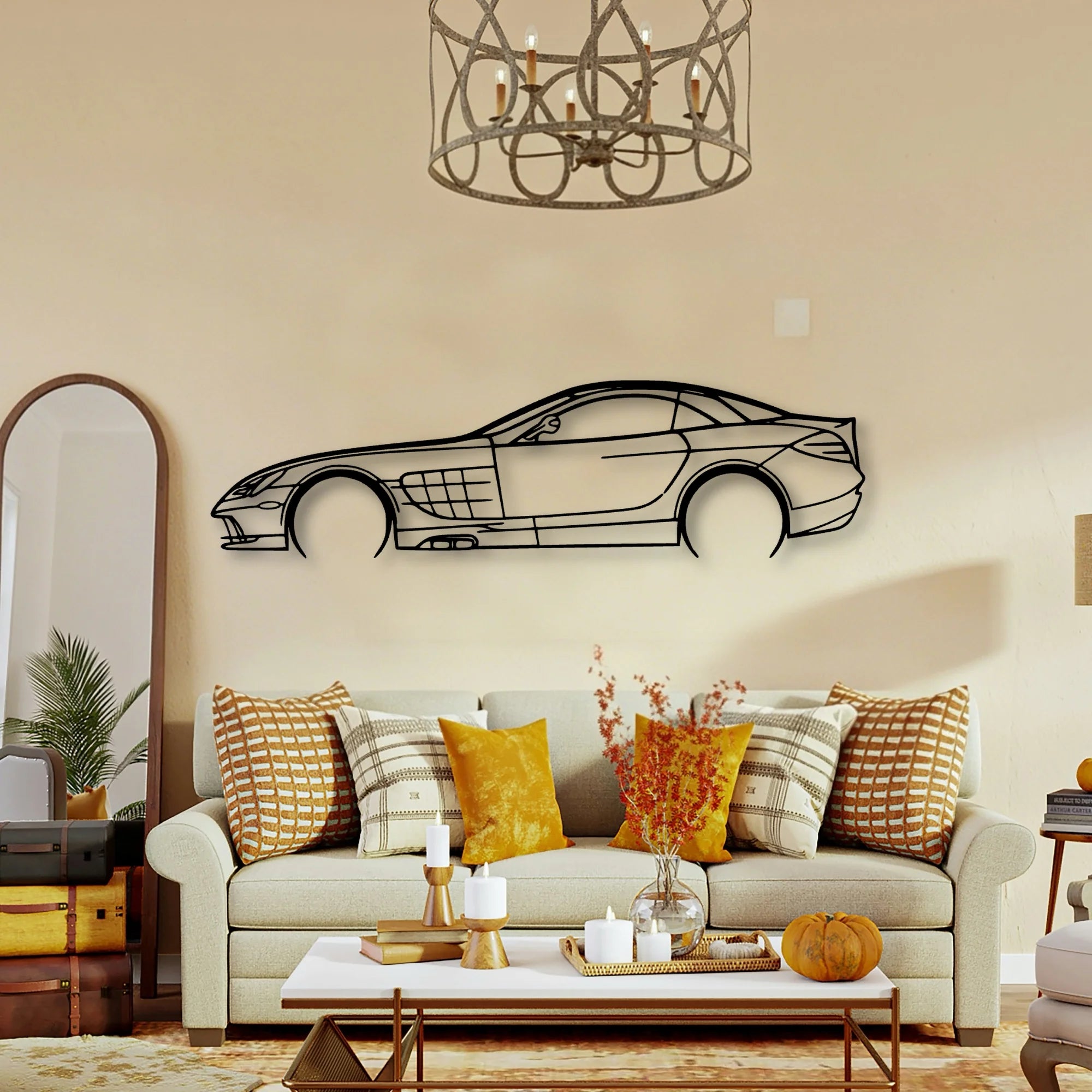 SLR 2008 Classic Silhouette Metal Wall Art - Tinvibe