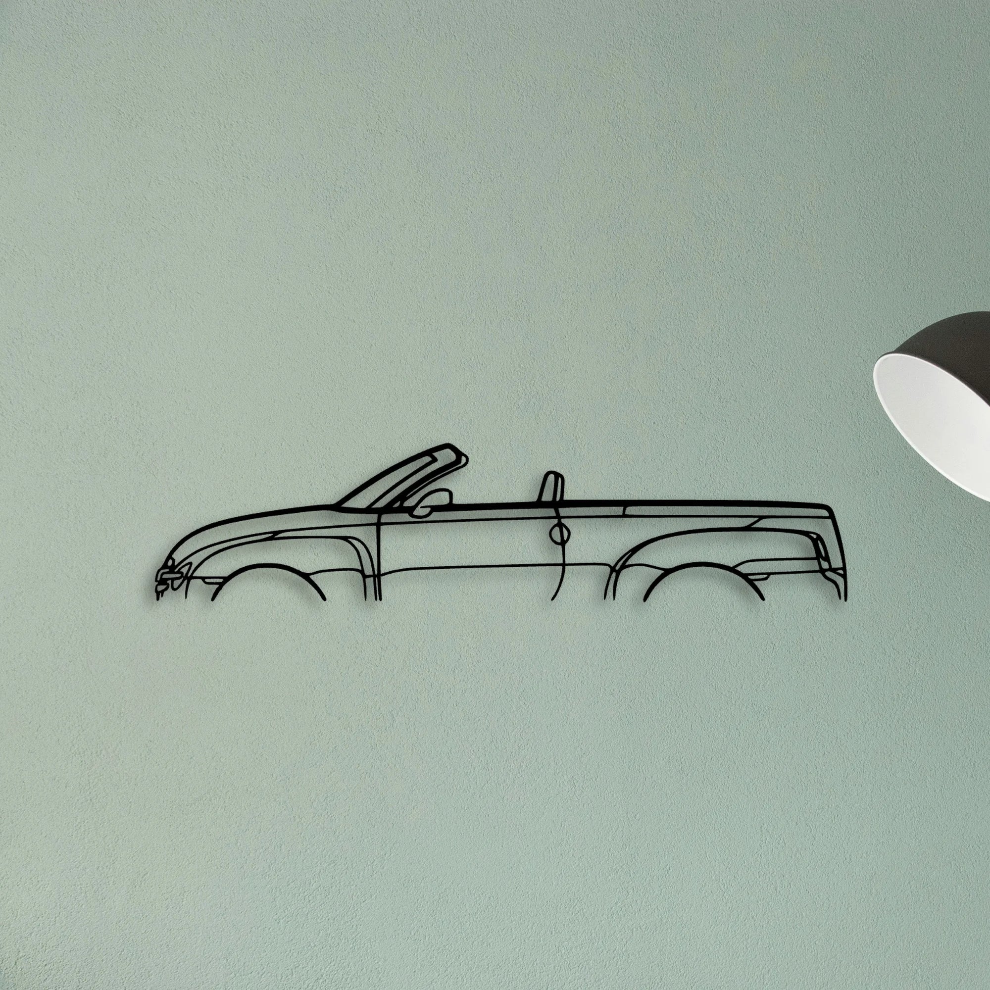 SSR 2003 Classic Silhouette Metal Wall Art - Tinvibe