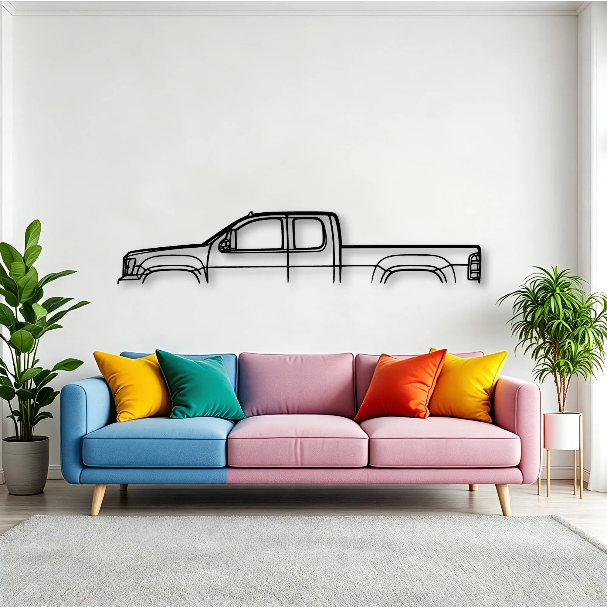 Sierra 2011 Classic Silhouette Metal Wall Art - Tinvibe