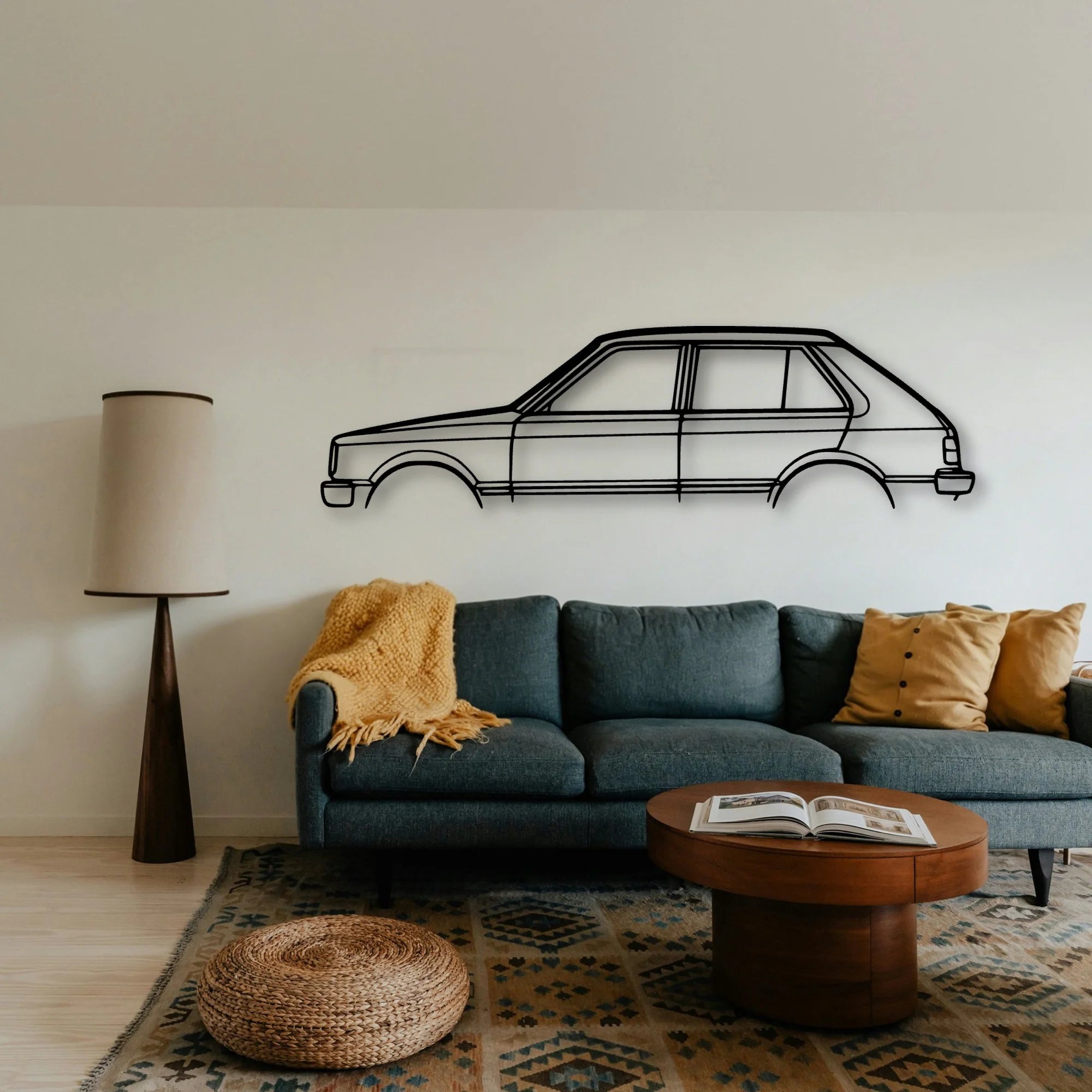 Starlet 1982 Classic Silhouette Metal Wall Art - Tinvibe