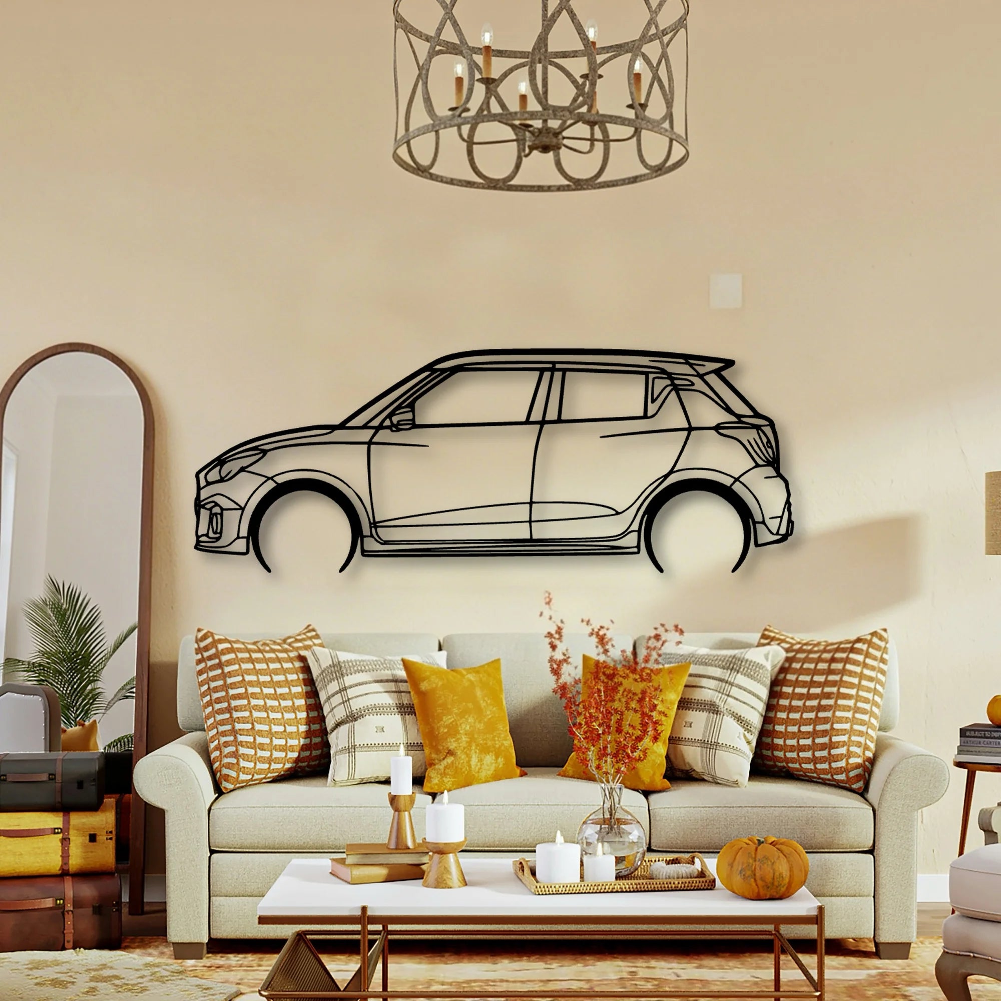 Swift Sport 2022 Classic Silhouette Metal Wall Art - Tinvibe
