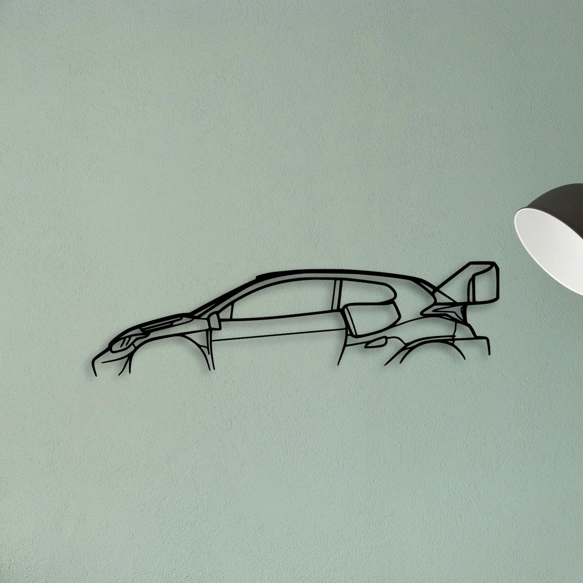 TGR RALLY1 Classic Silhouette Metal Wall Art - Tinvibe