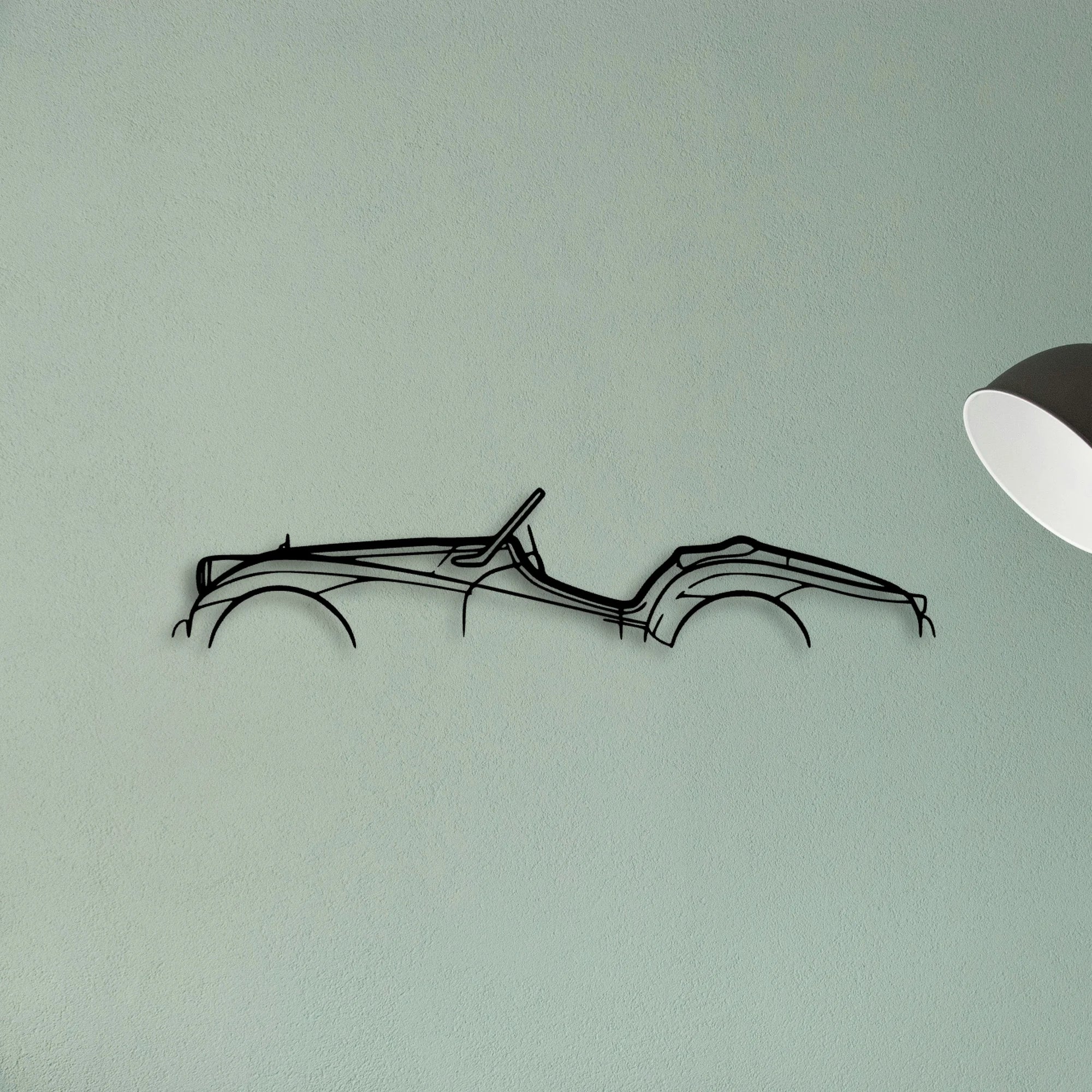 TR3A 1959 Classic Silhouette Metal Wall Art - Tinvibe