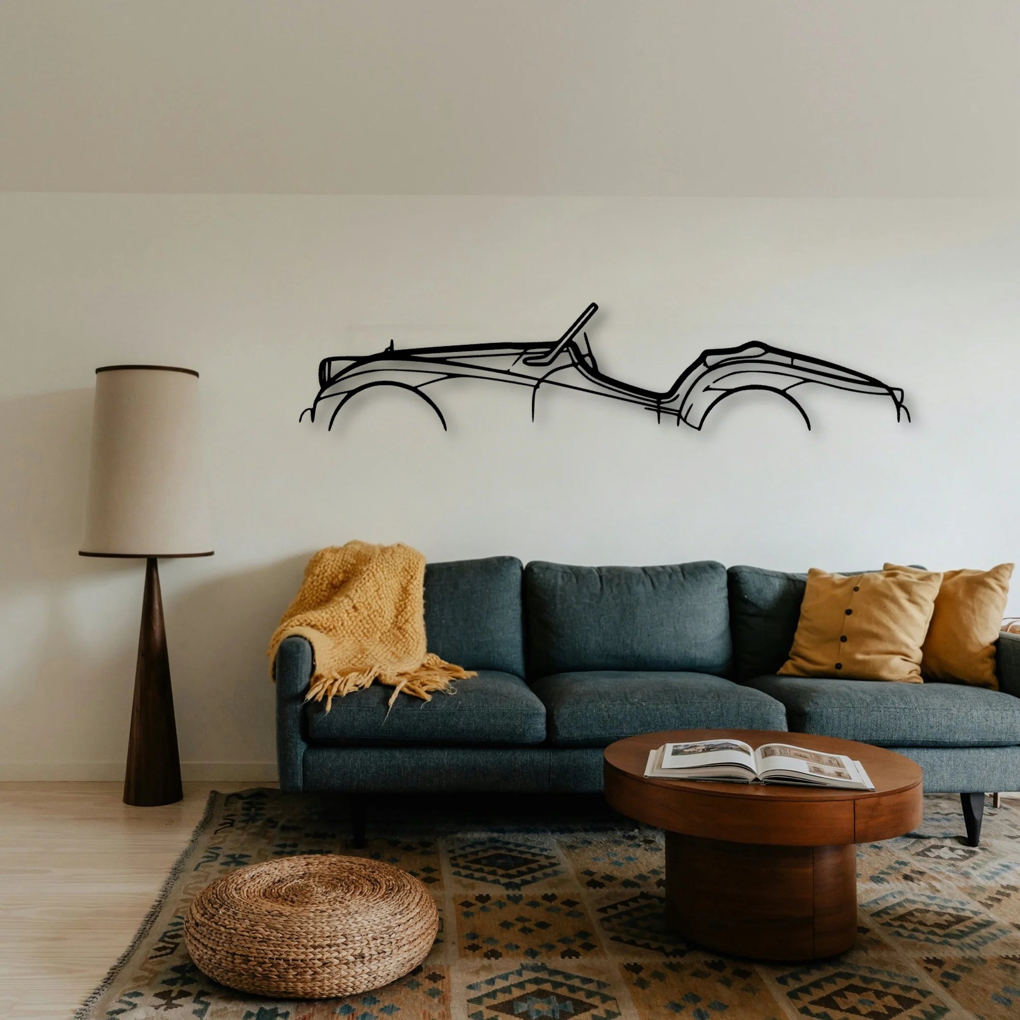 TR3A 1959 Classic Silhouette Metal Wall Art - Tinvibe
