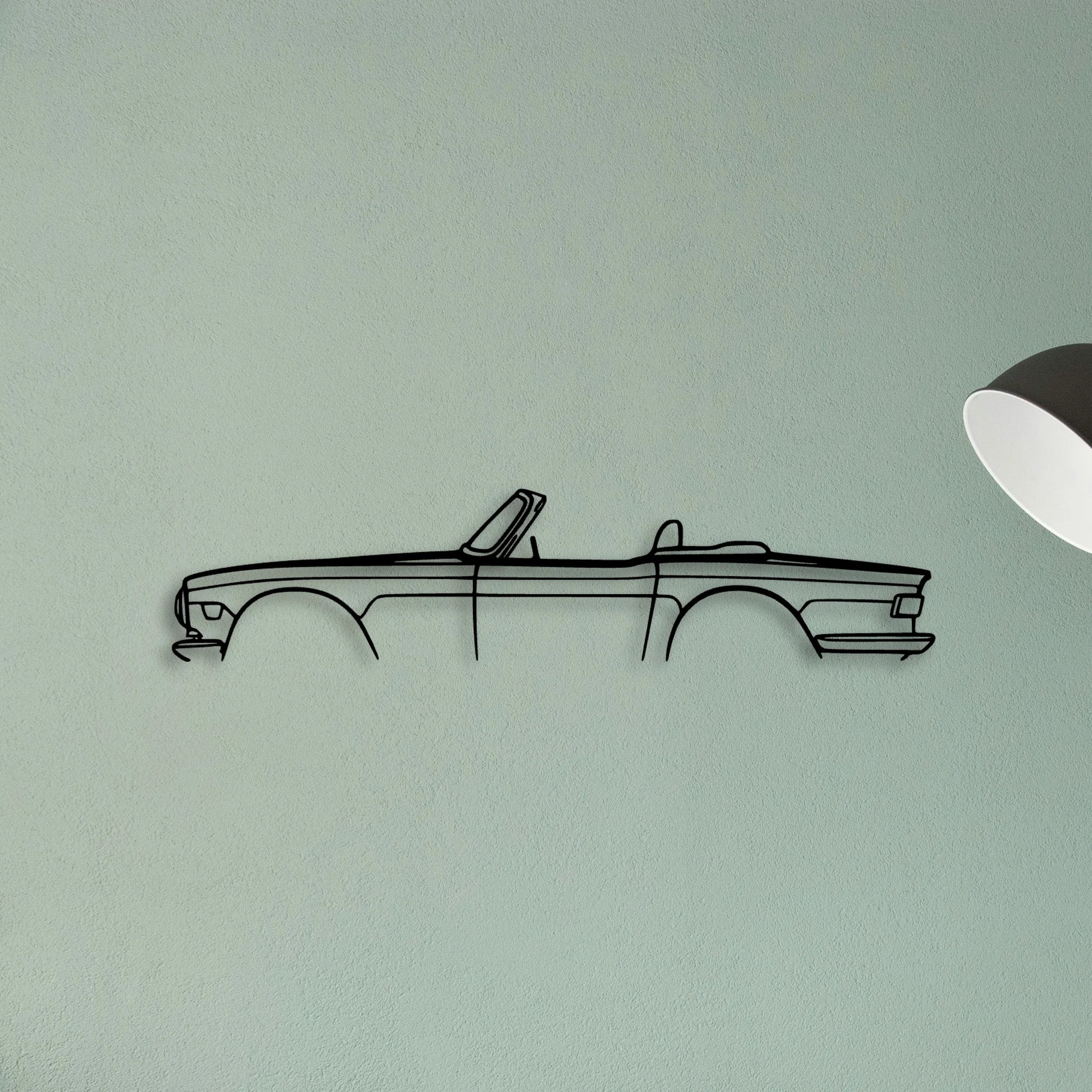 TR6 1971 Classic Silhouette Metal Wall Art - Tinvibe