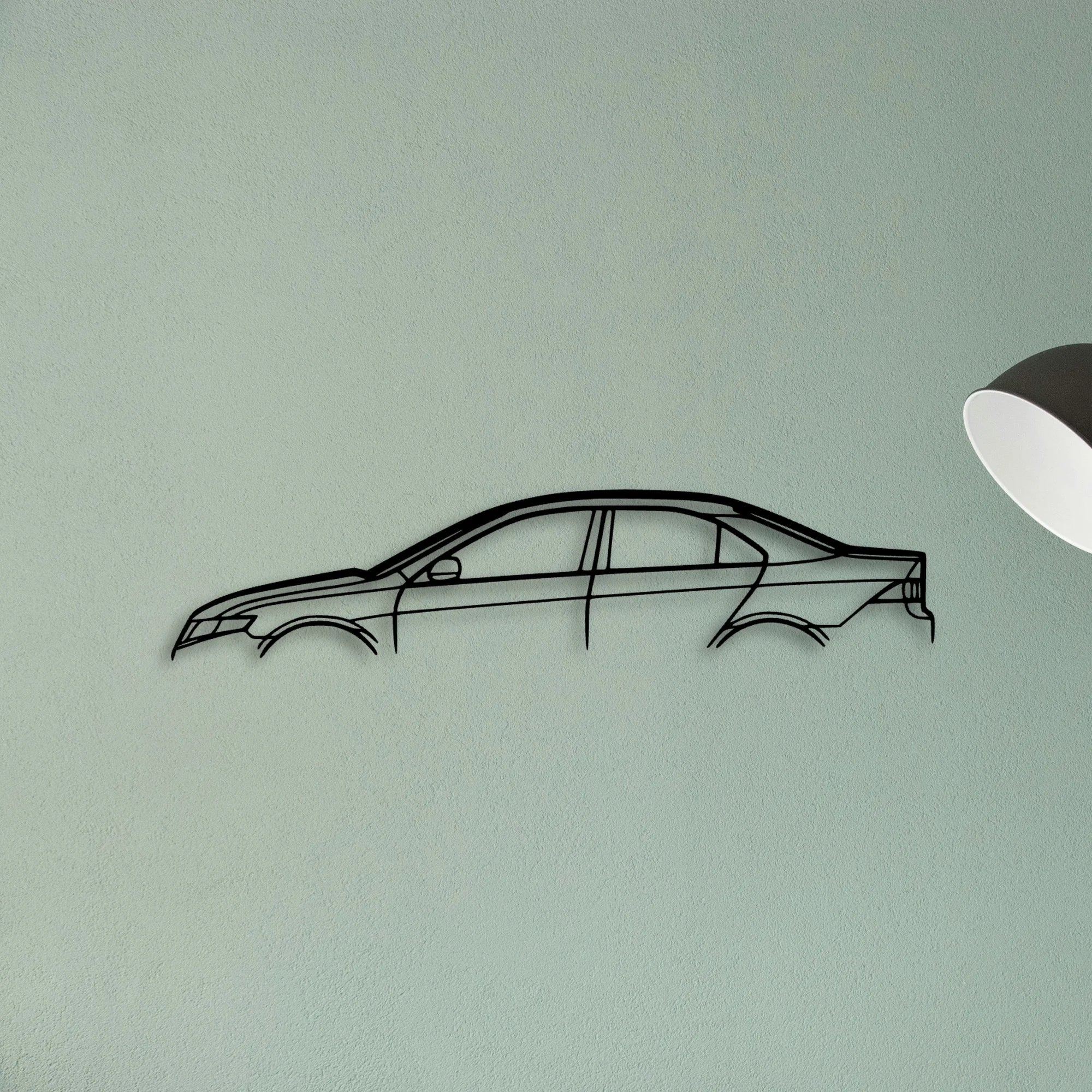 TSX 2008 Classic Silhouette Metal Wall Art - Tinvibe