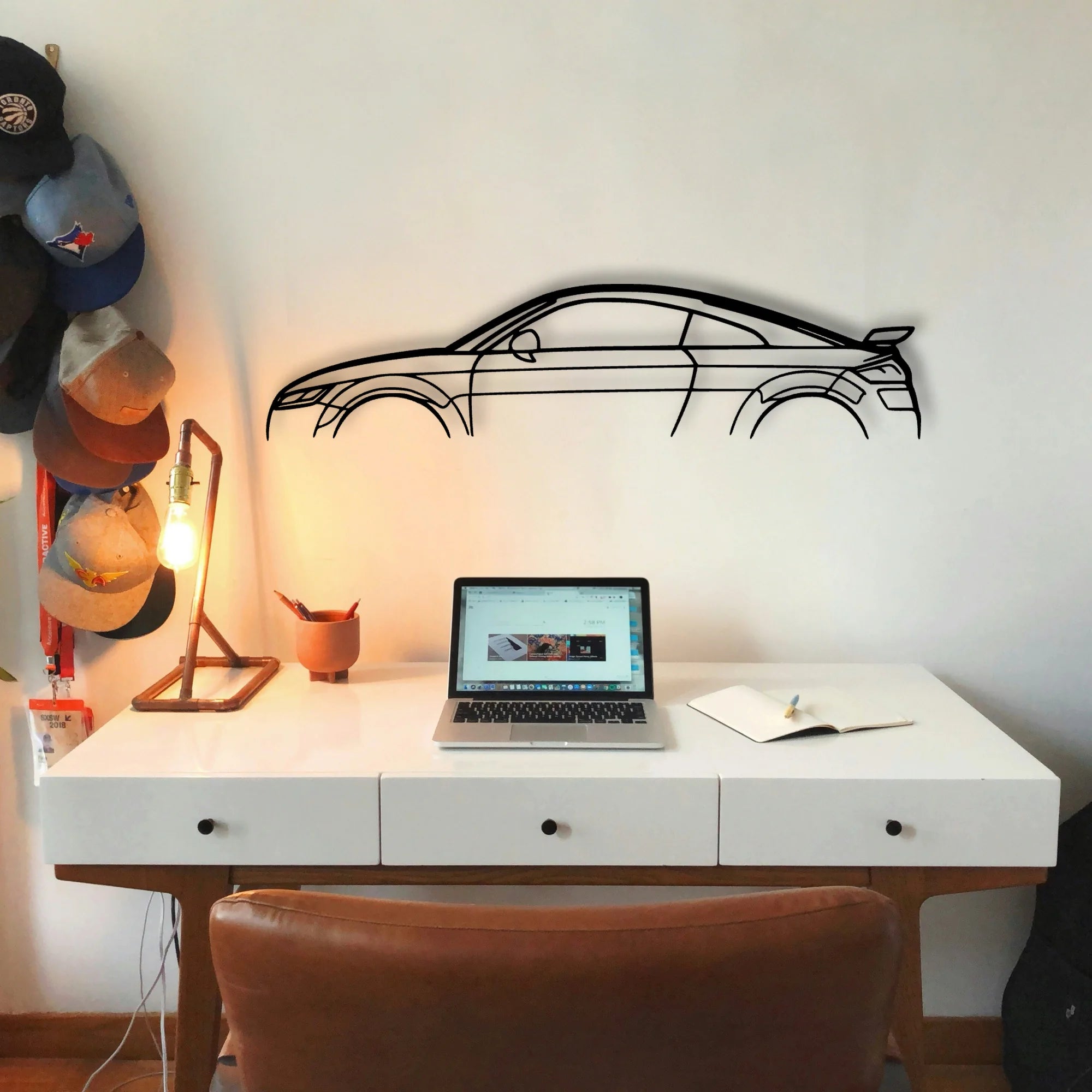 TT RS MK3 Classic Silhouette Metal Wall Art - Tinvibe