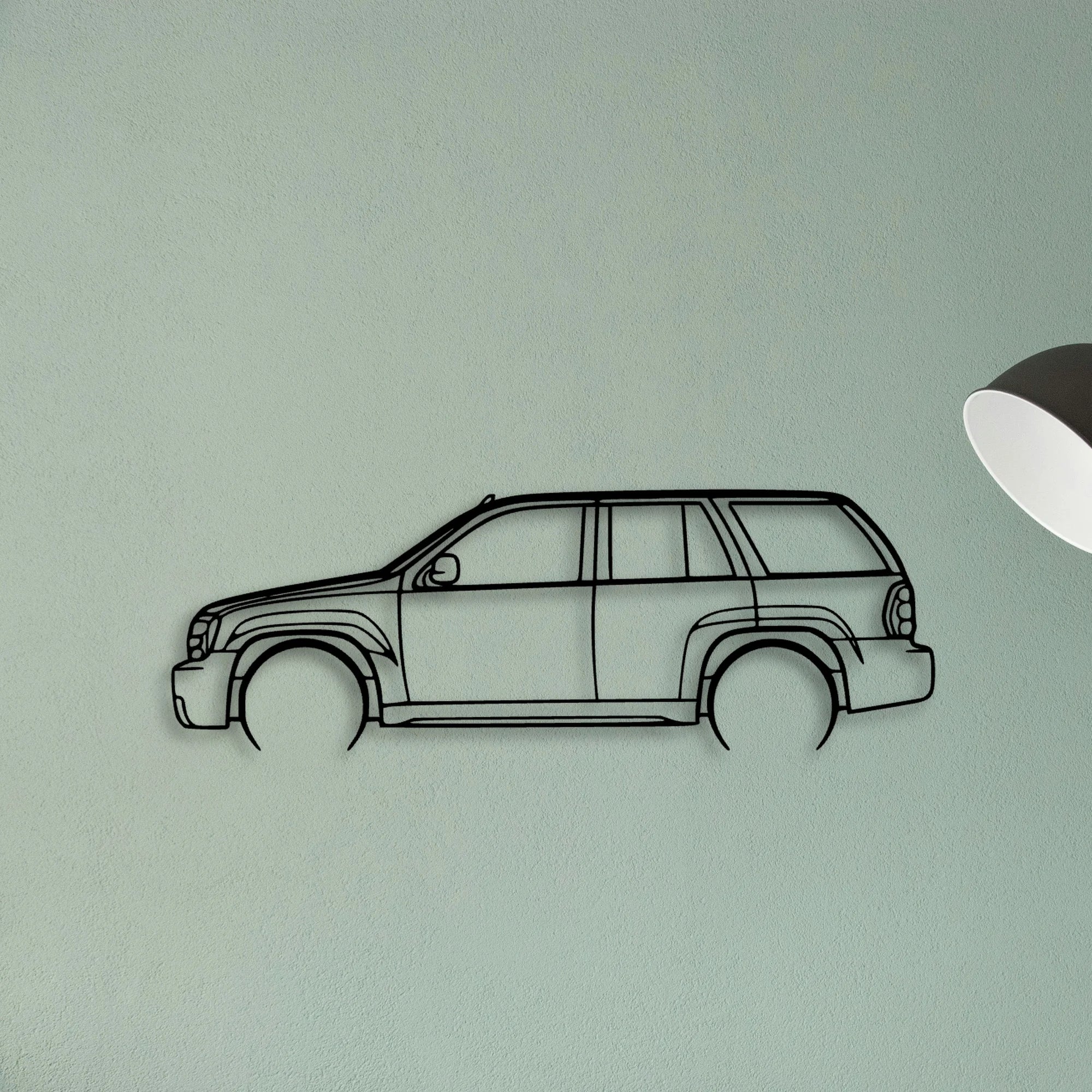 Trailblazer SS 2007 Classic Silhouette Metal Wall Art - Tinvibe