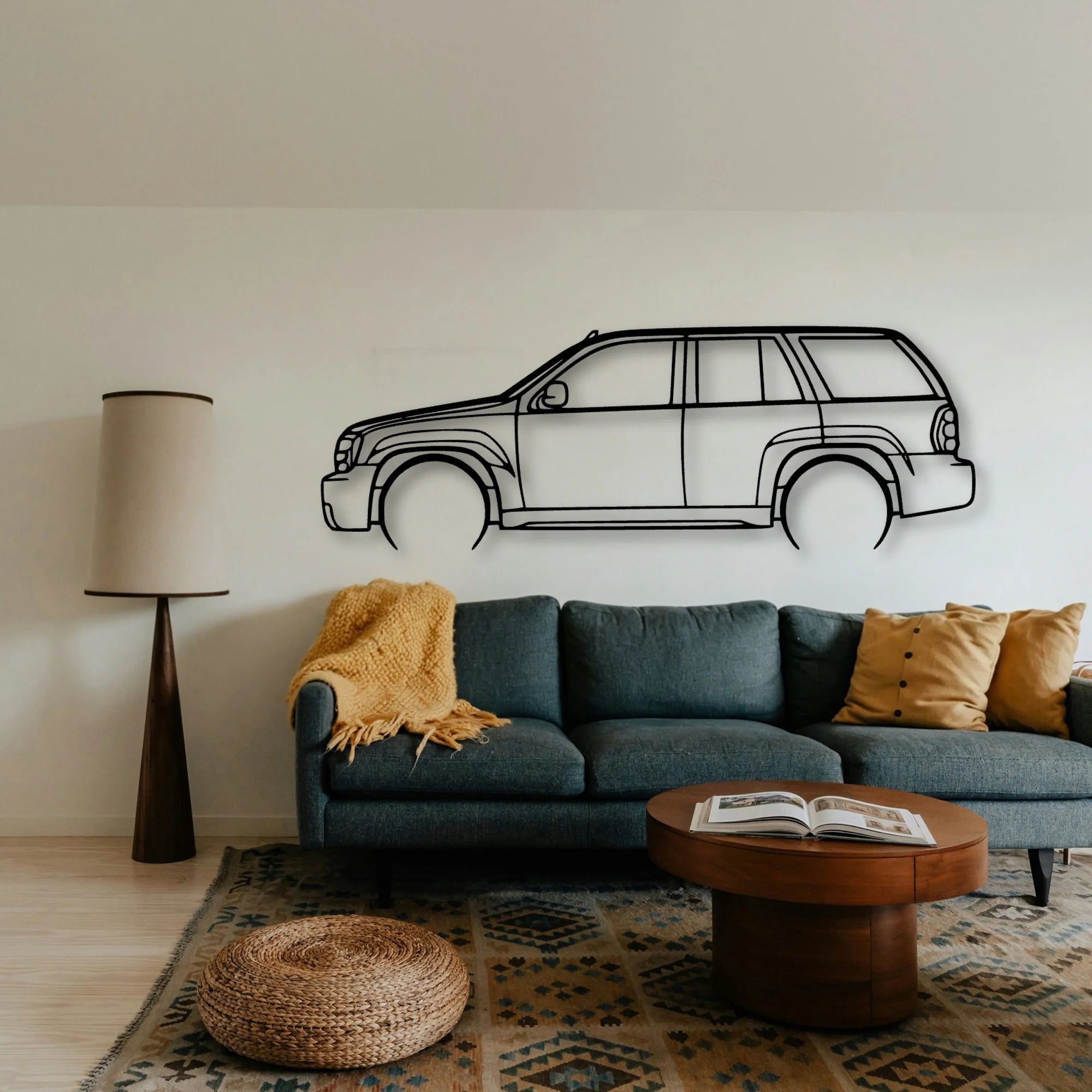 Trailblazer SS 2007 Classic Silhouette Metal Wall Art - Tinvibe