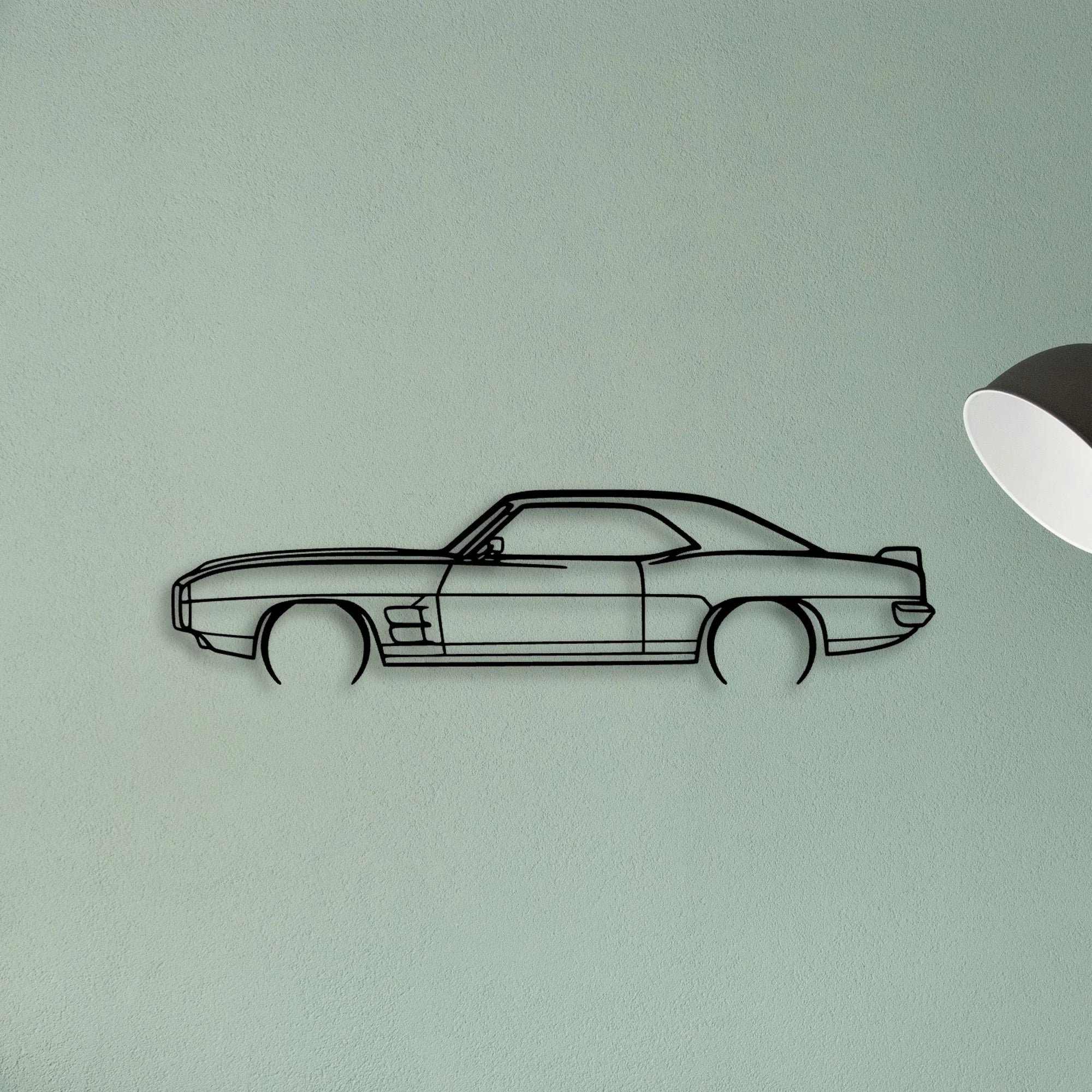 Trans AM 1969 Classic Silhouette Metal Wall Art - Tinvibe