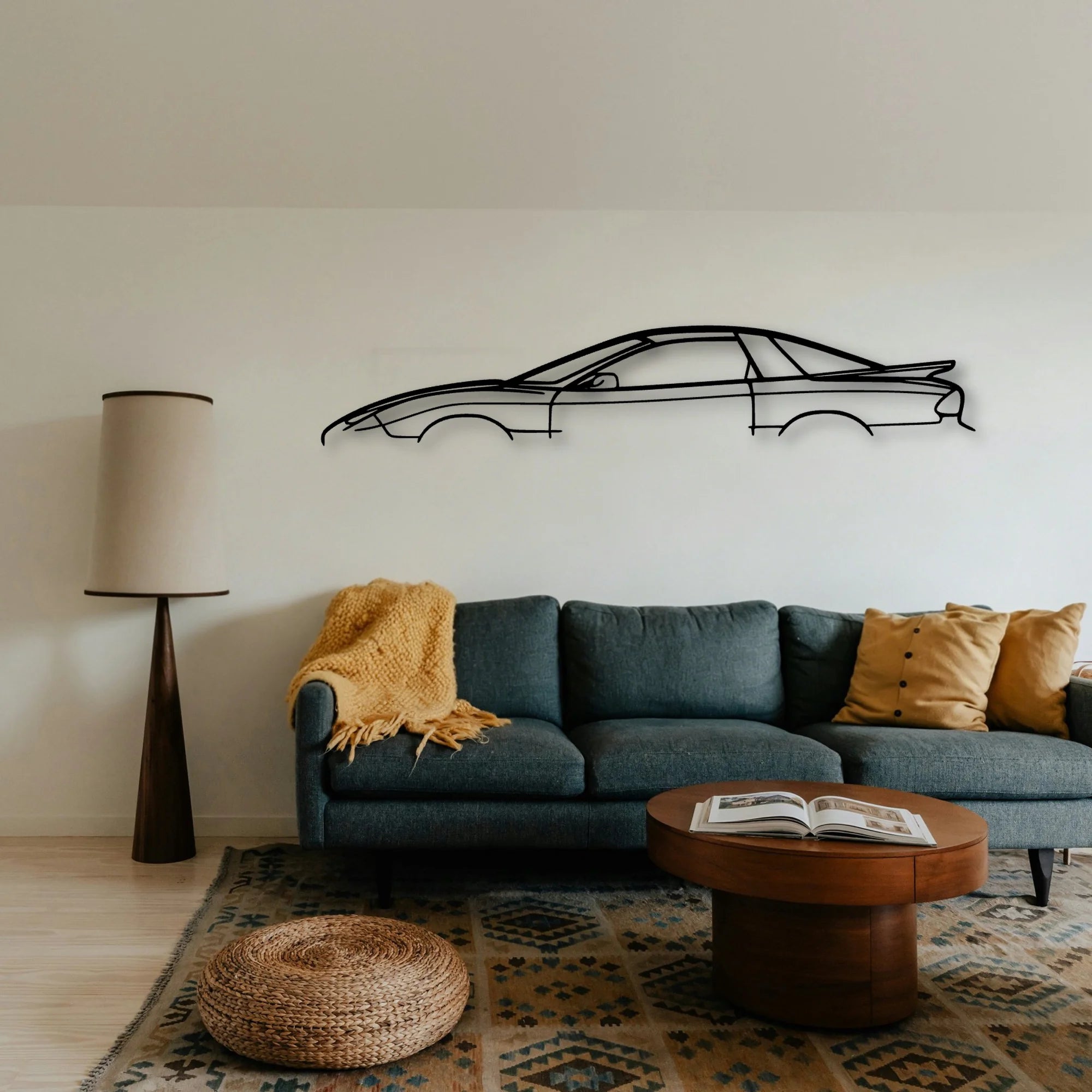 Trans AM 2002 Classic Silhouette Metal Wall Art - Tinvibe