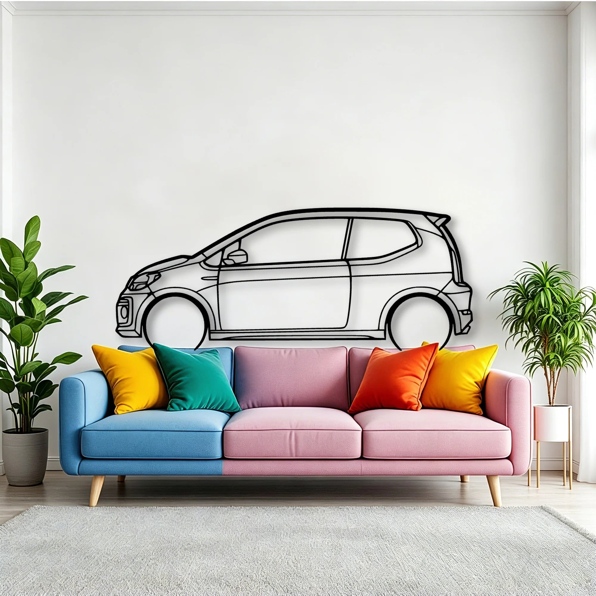 UP GTI 2019 Classic Silhouette Metal Wall Art - Tinvibe