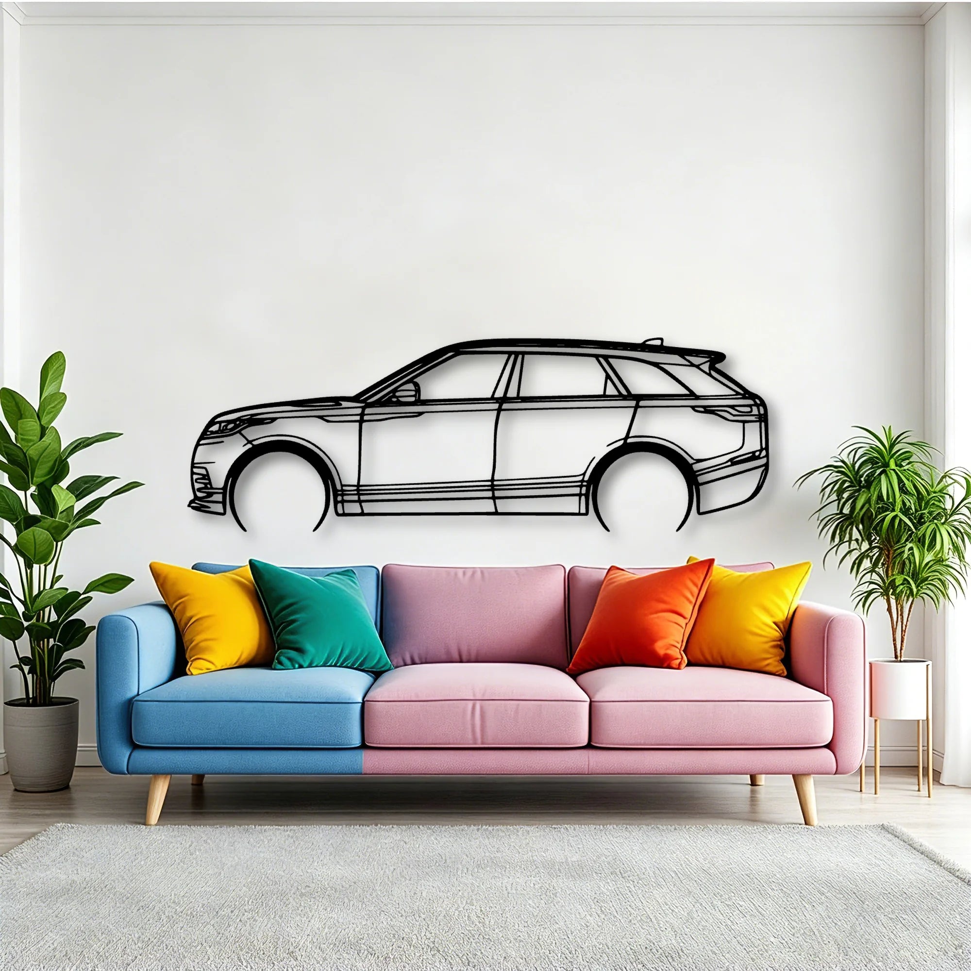 Velar 2020 Classic Silhouette Metal Wall Art - Tinvibe
