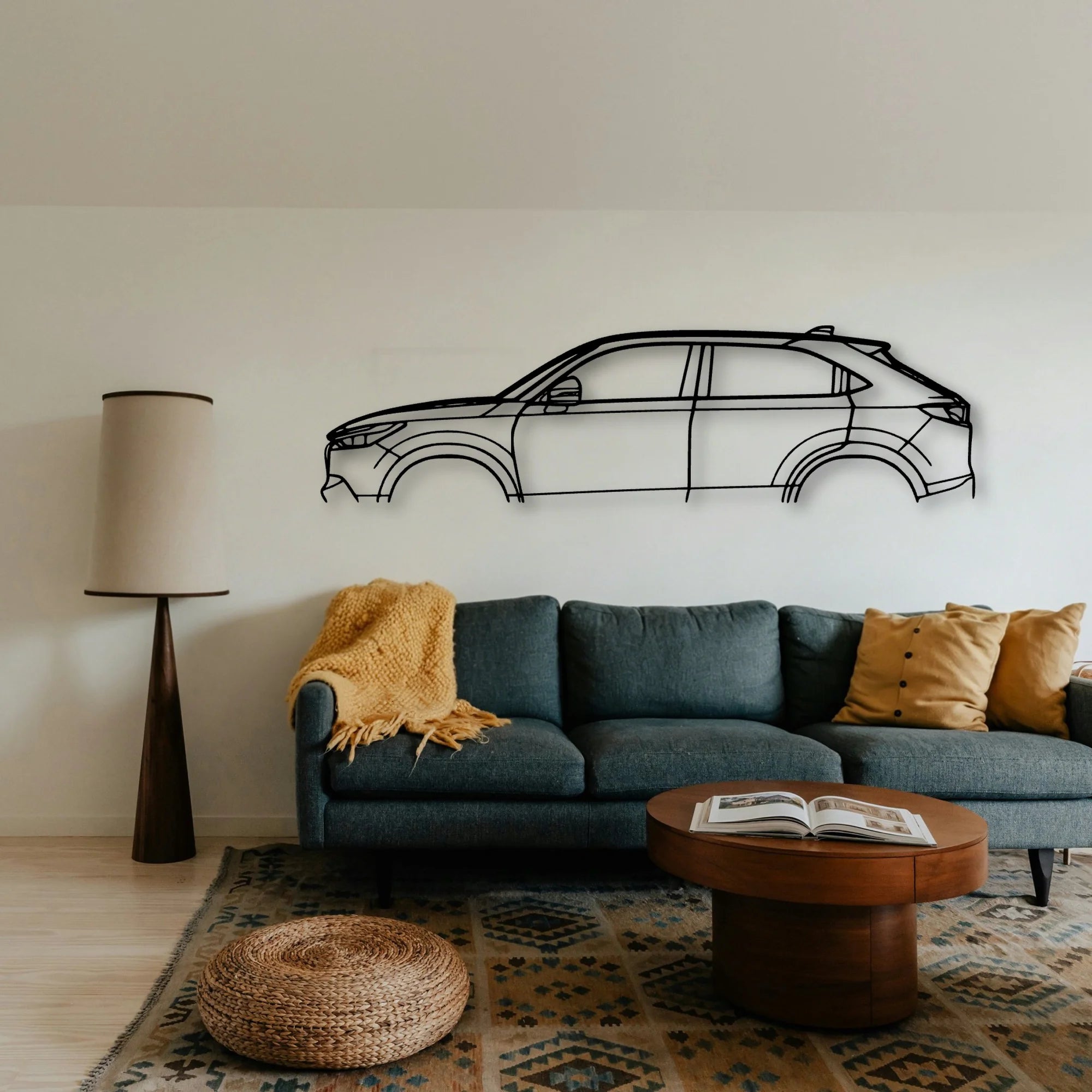 Vezel HRV 2021 Classic Silhouette Metal Wall Art - Tinvibe