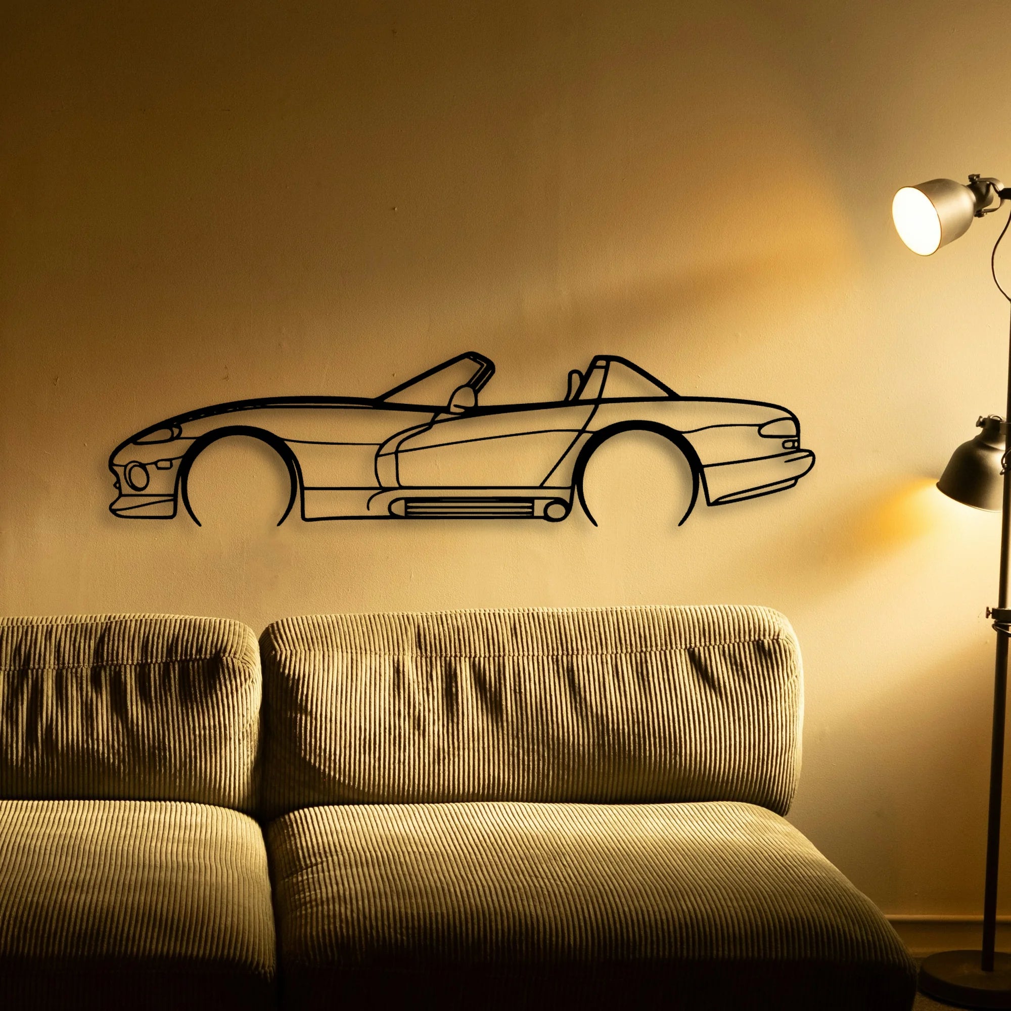 Viper 1993 RT10 Classic Silhouette Metal Wall Art - Tinvibe