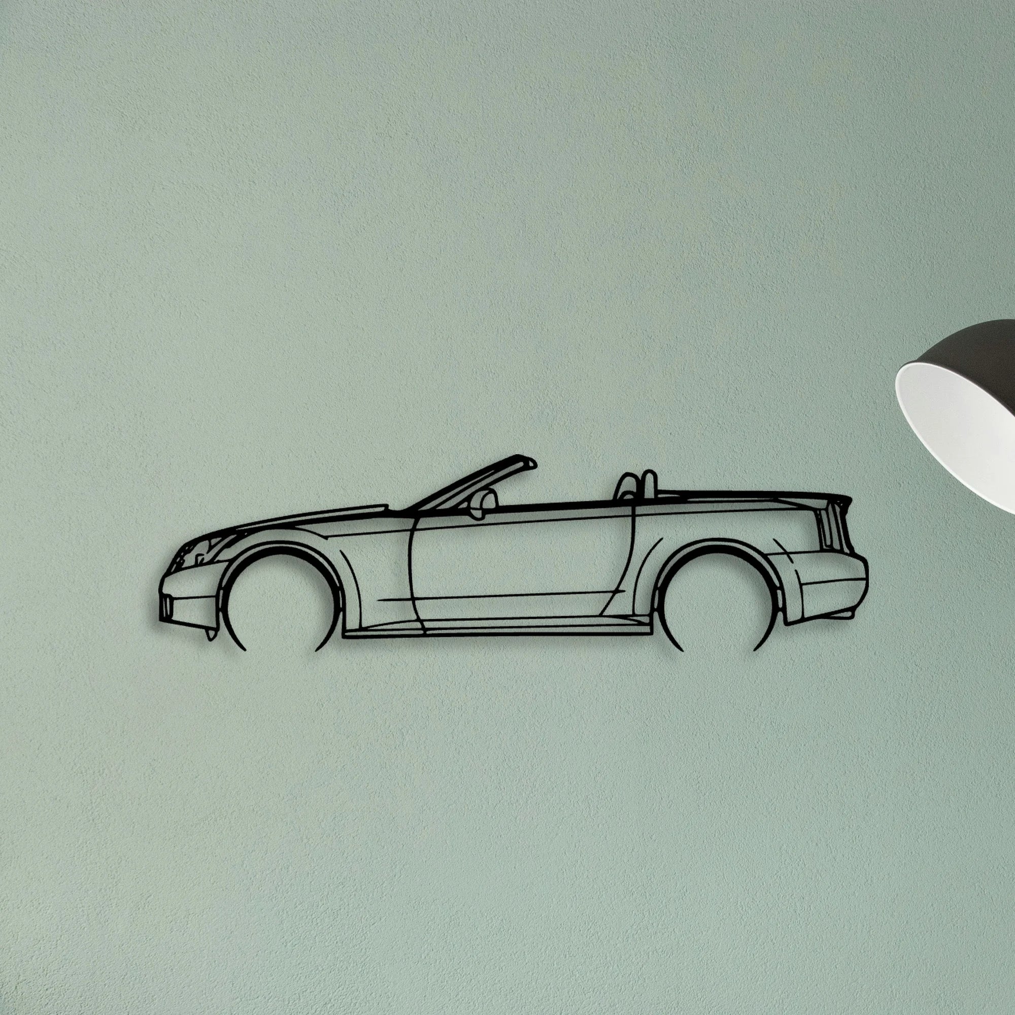 X V 2006 Classic Silhouette Metal Wall Art - Tinvibe