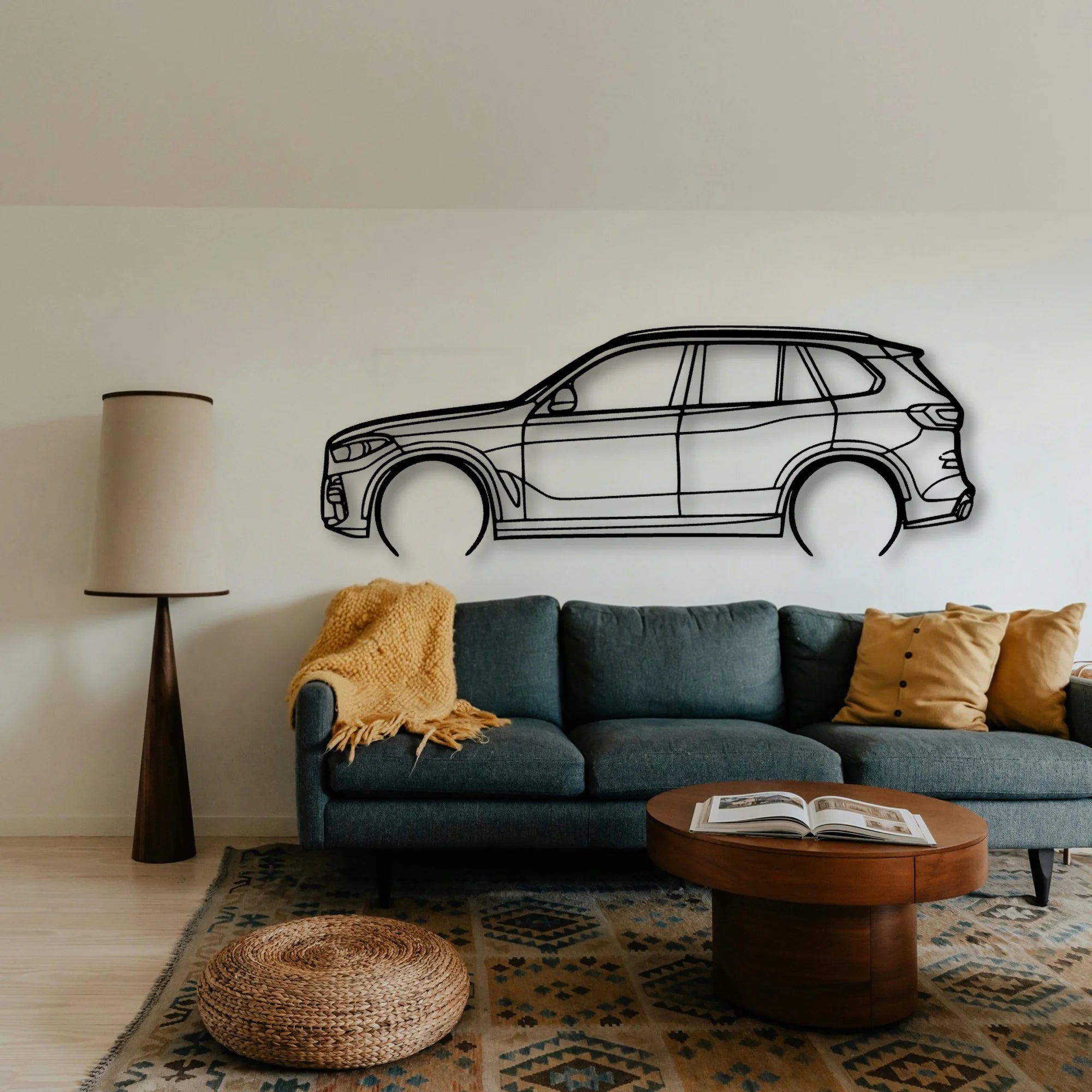 X5 G05 2 Classic Silhouette Metal Wall Art - Tinvibe