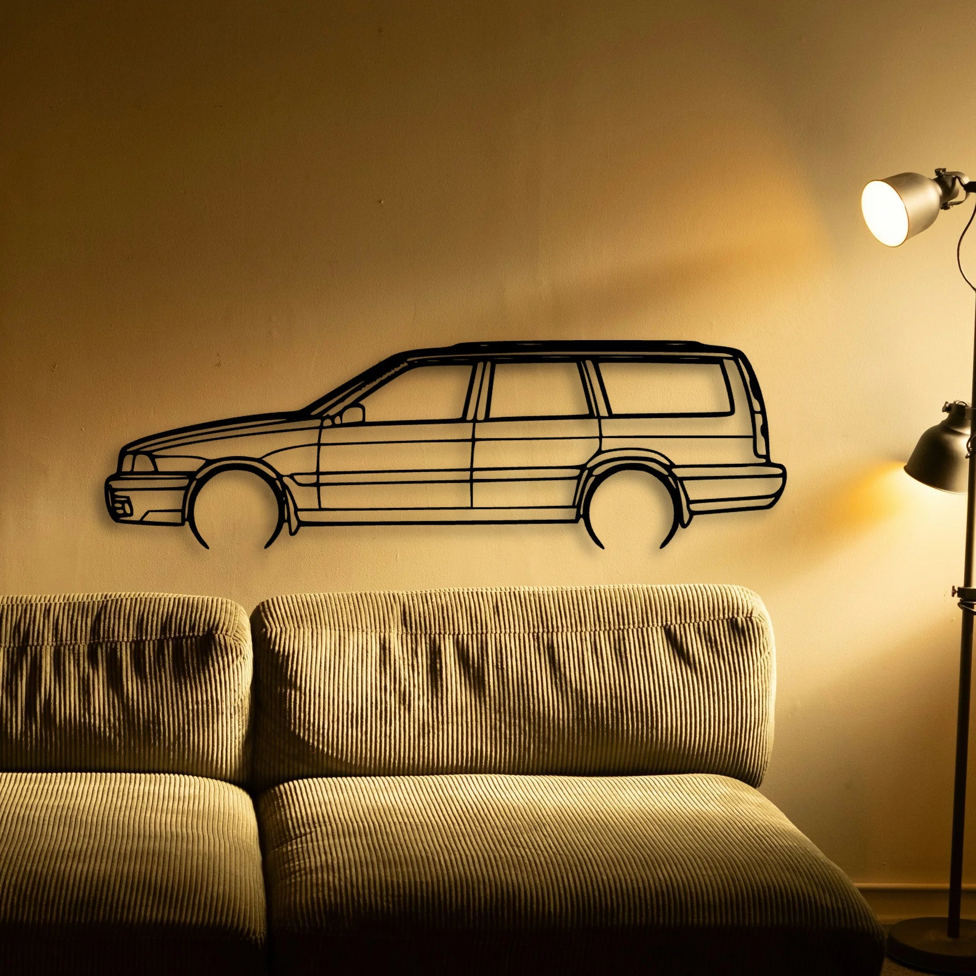 XC70 1999 Classic Silhouette Metal Wall Art - Tinvibe