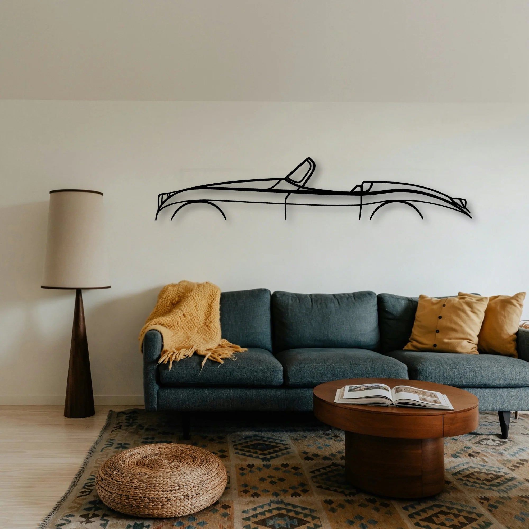 XK150 1959 Classic Silhouette Metal Wall Art - Tinvibe