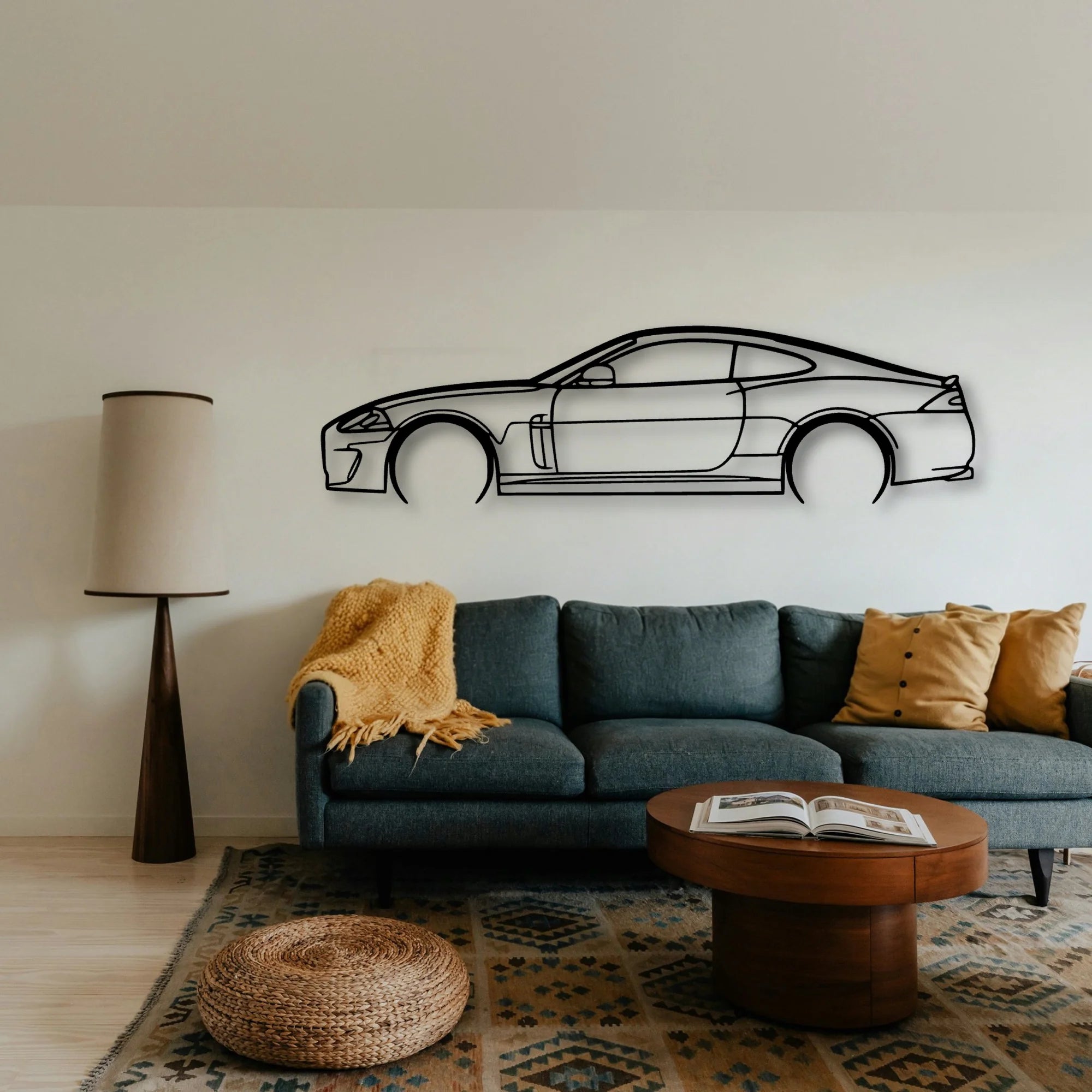 XK Classic Silhouette Metal Wall Art - Tinvibe